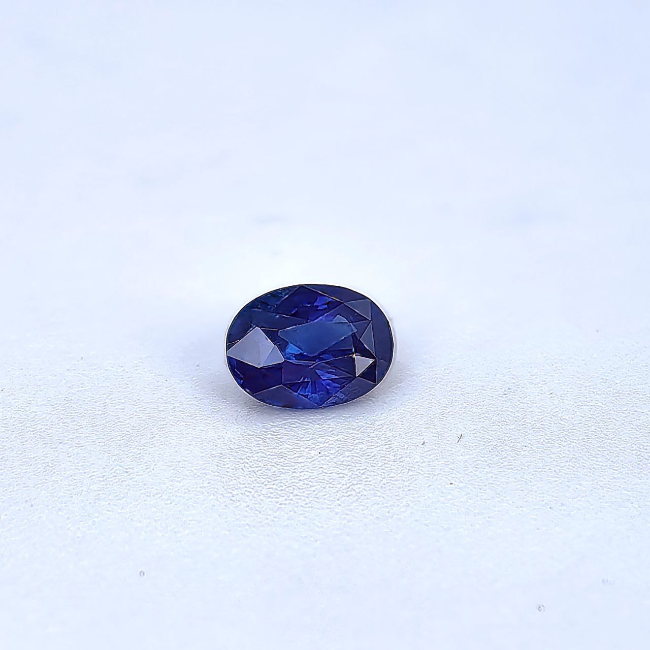 1.33ct Natural Round Royal Blue Sri Lanka Sapphire Loose Gemstone - Heated