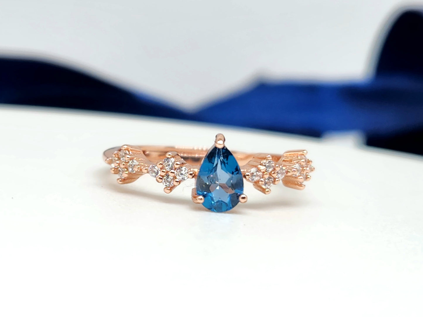 TESS Teardrop Ring (Various Gems)