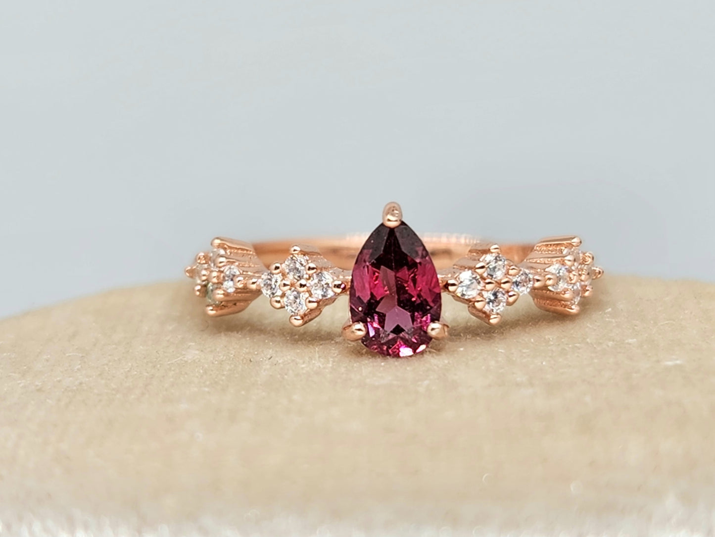TESS Teardrop Ring (Various Gems)
