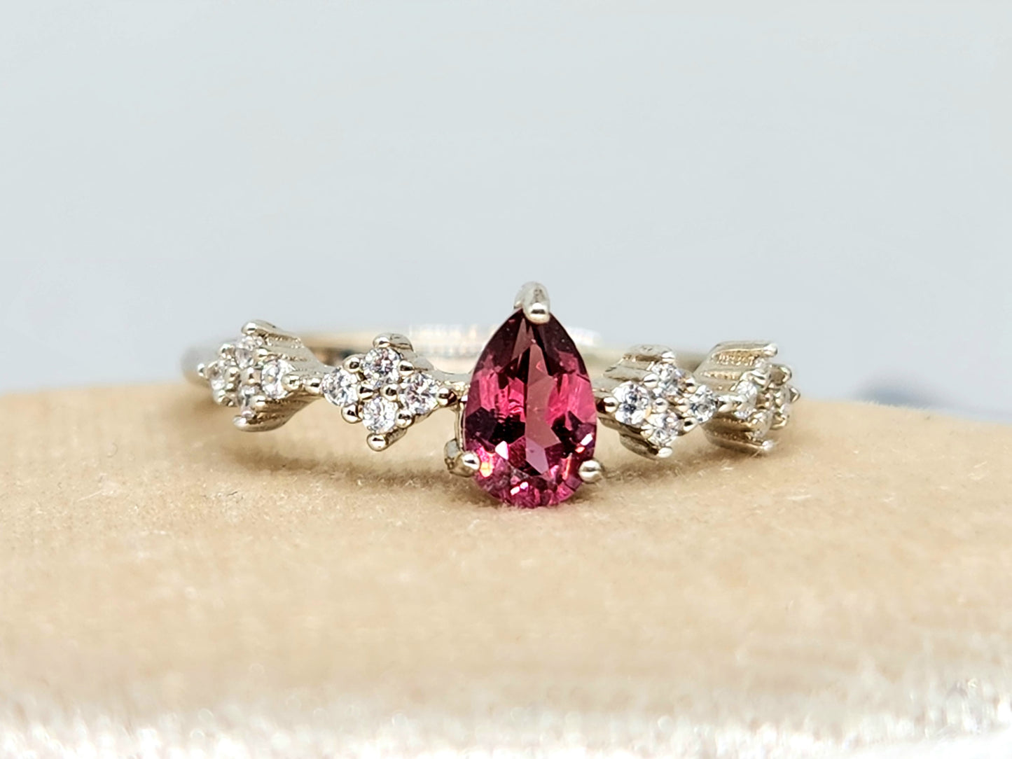 TESS Teardrop Ring (Various Gems)