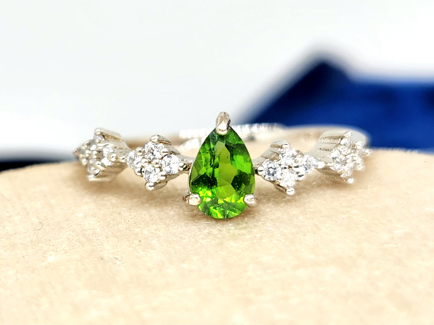 TESS Teardrop Ring (Various Gems)