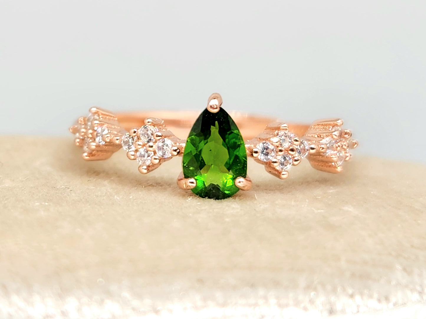 TESS Teardrop Ring (Various Gems)