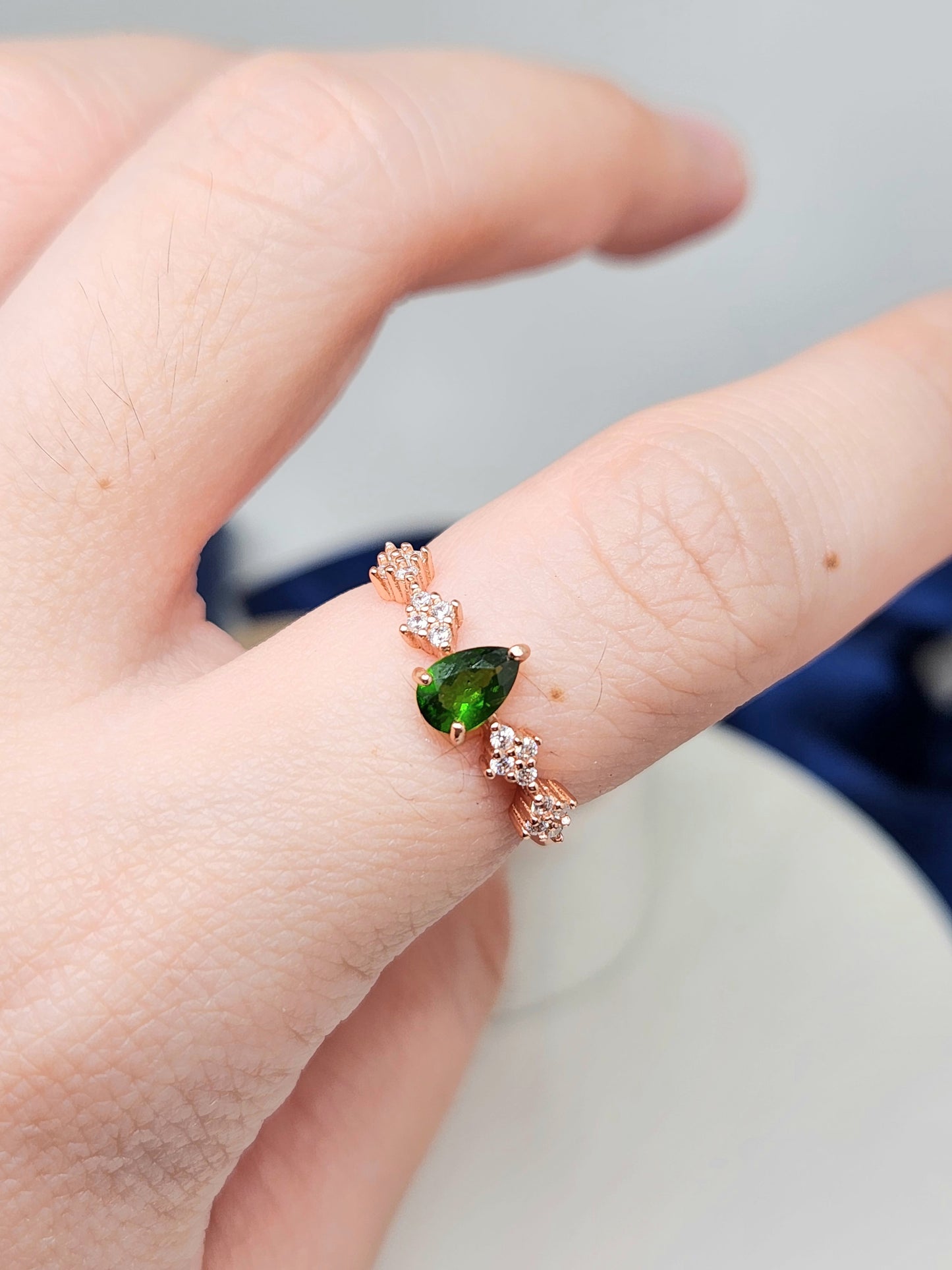 TESS Teardrop Ring (Various Gems)