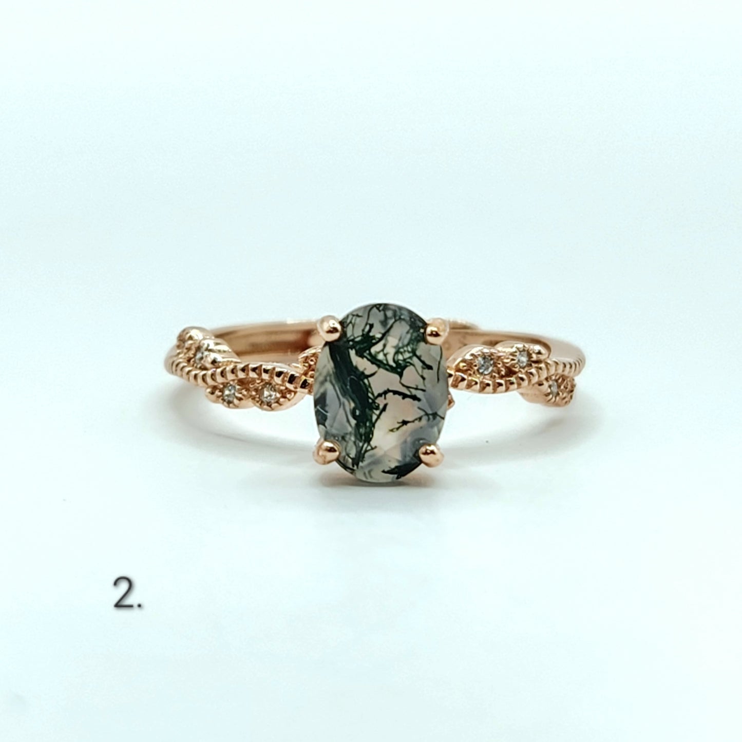 Moss Agate Rings