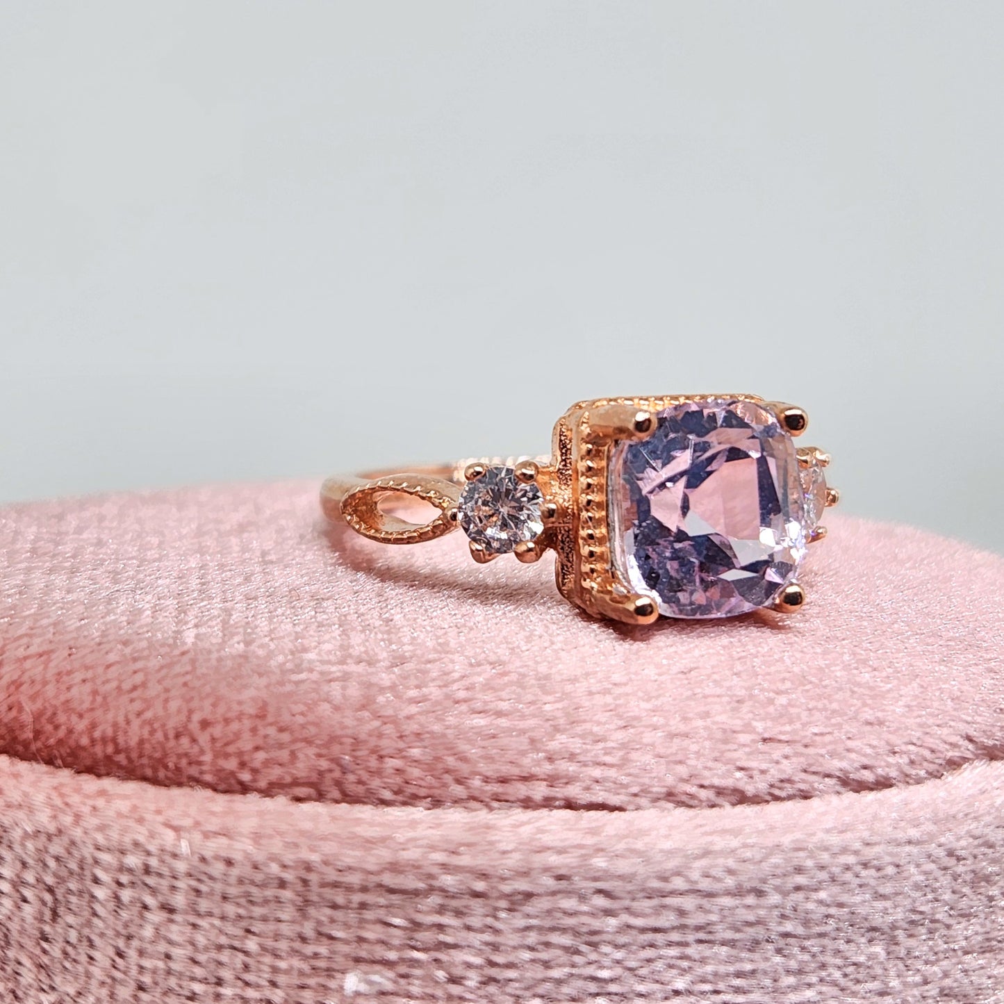 kunzite Ring Rose Gold