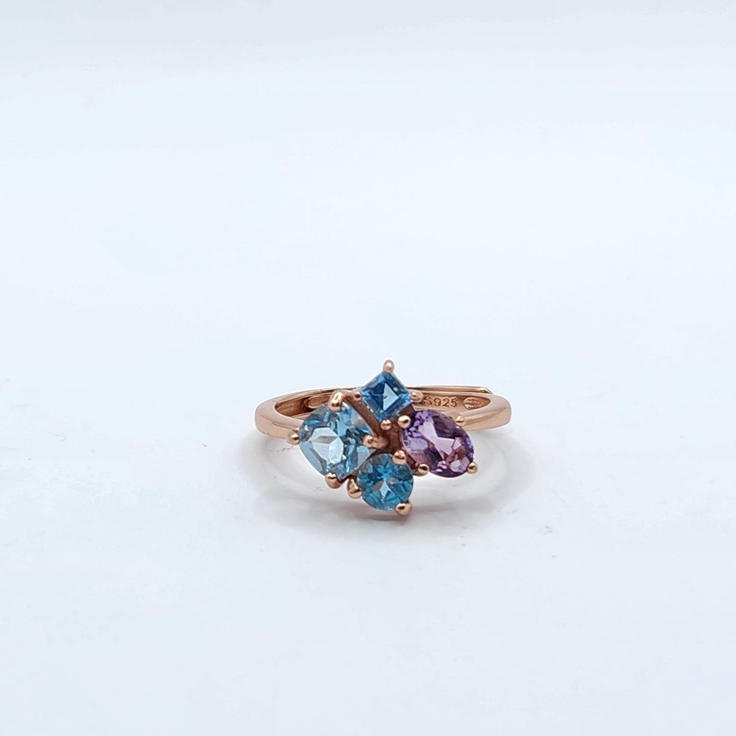 Cluster Natural Gem Ring - Anisa