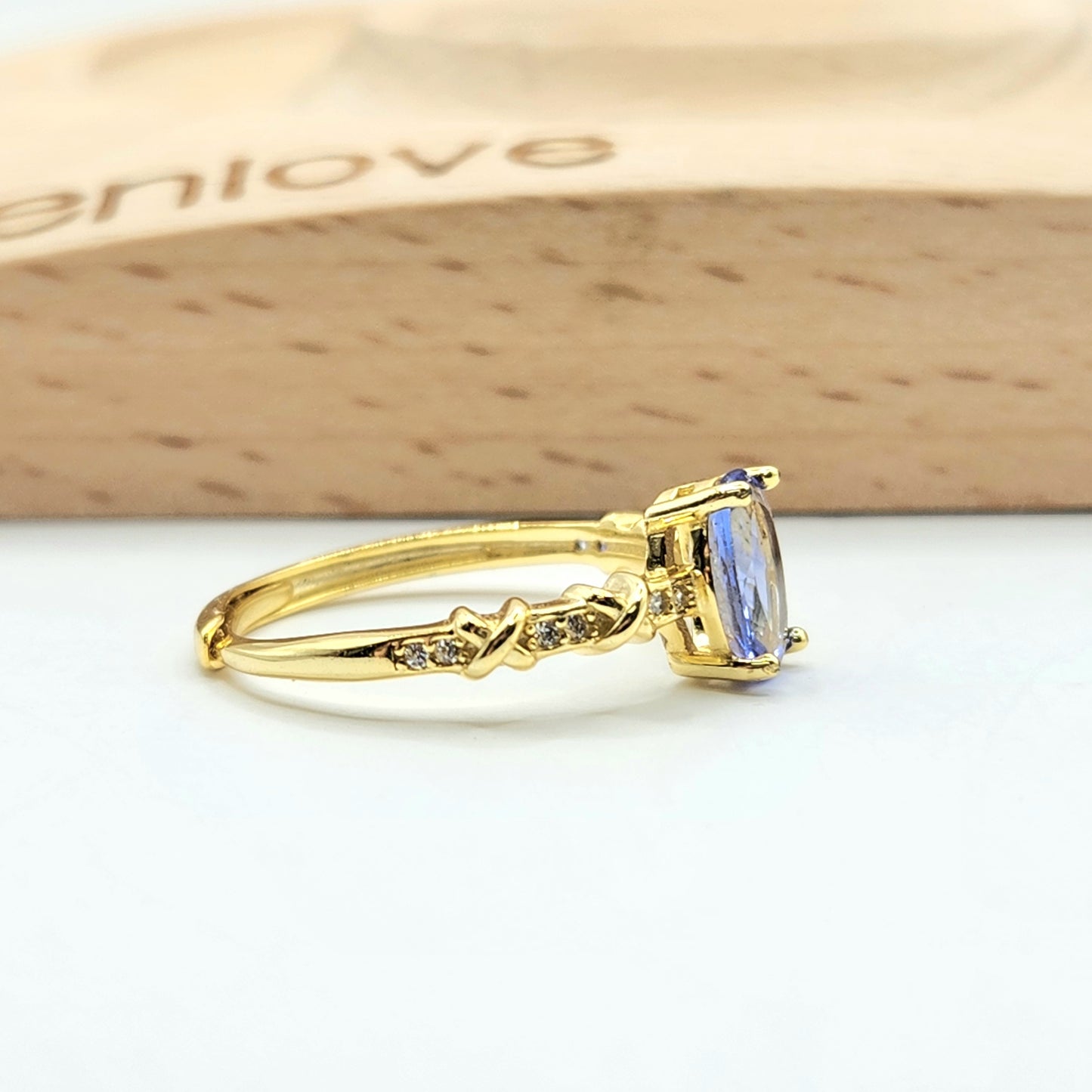 Tanzanite Ring Yellow Gold S925
