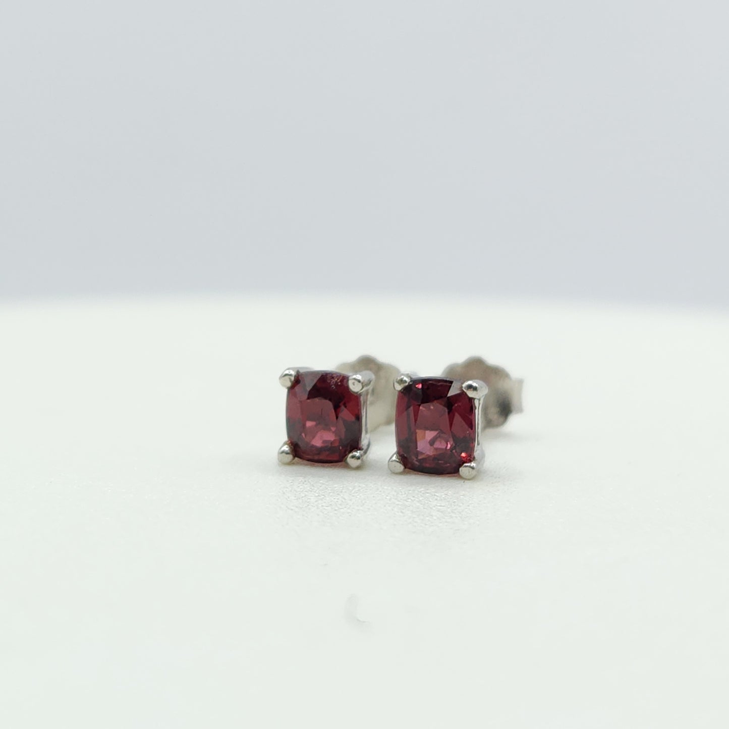 Spinel Studs: Rose Red