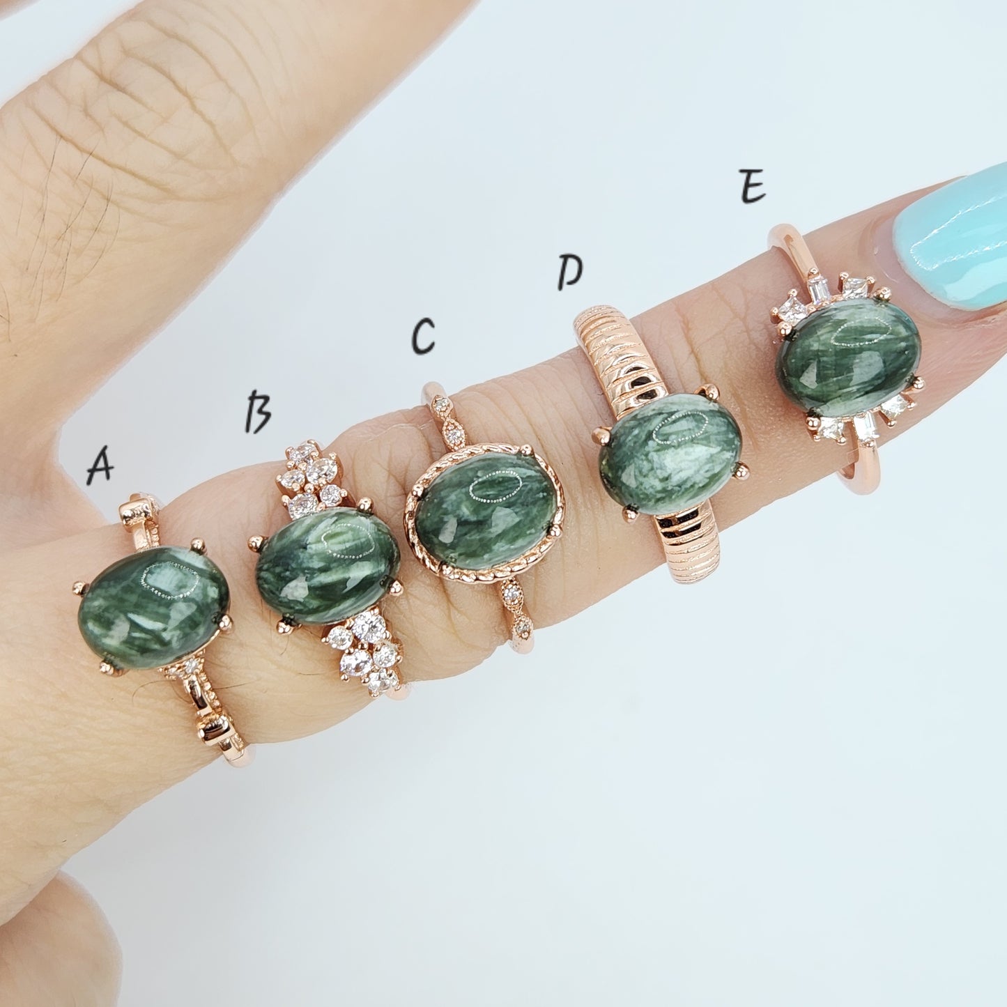 Charoite Rings