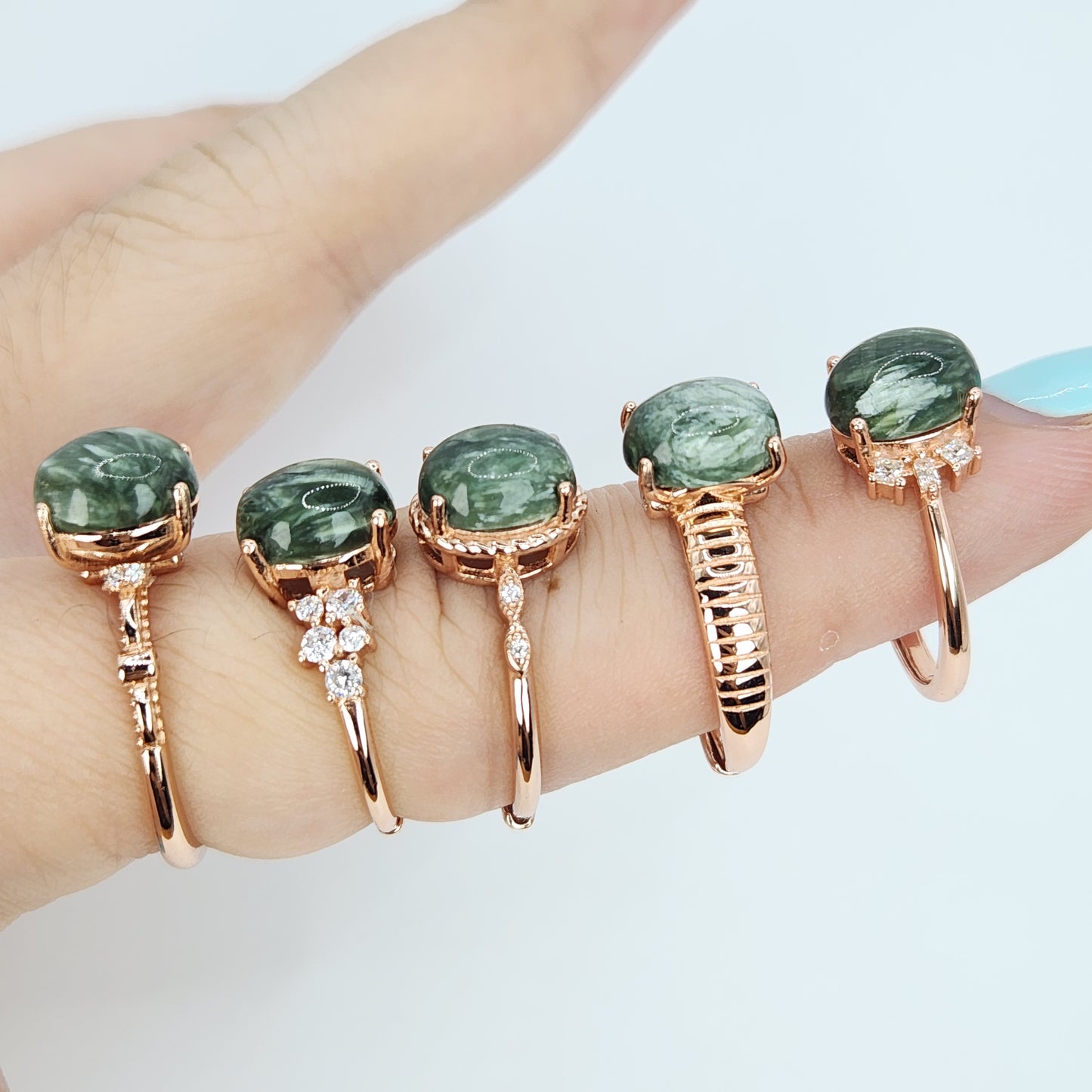 Charoite Rings