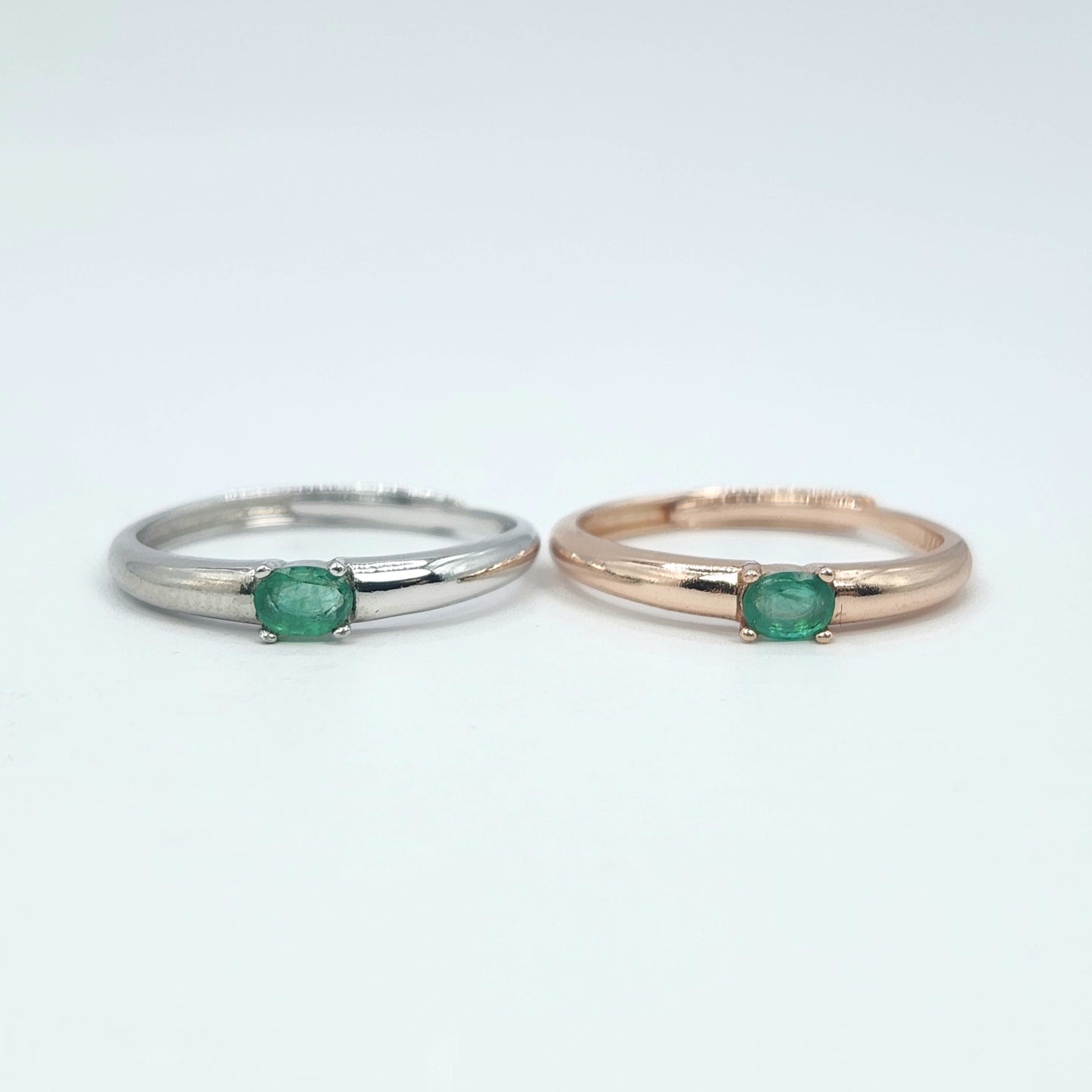 Classic Single Gem Ring Band - Elise