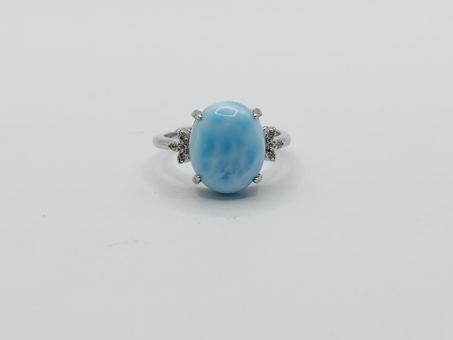 Larimar Oval Ring S925 Silver Design C