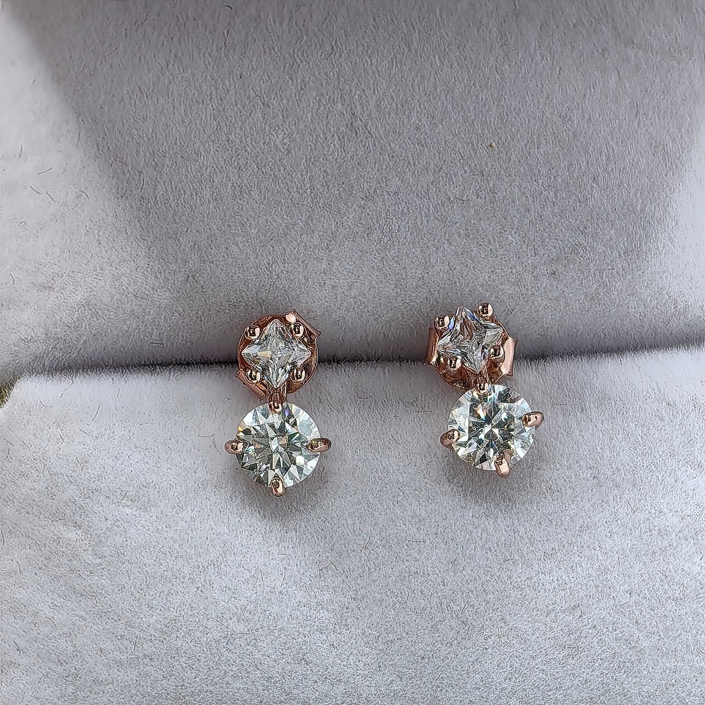 Classic 4 Prong Round Gem Princess Studs
