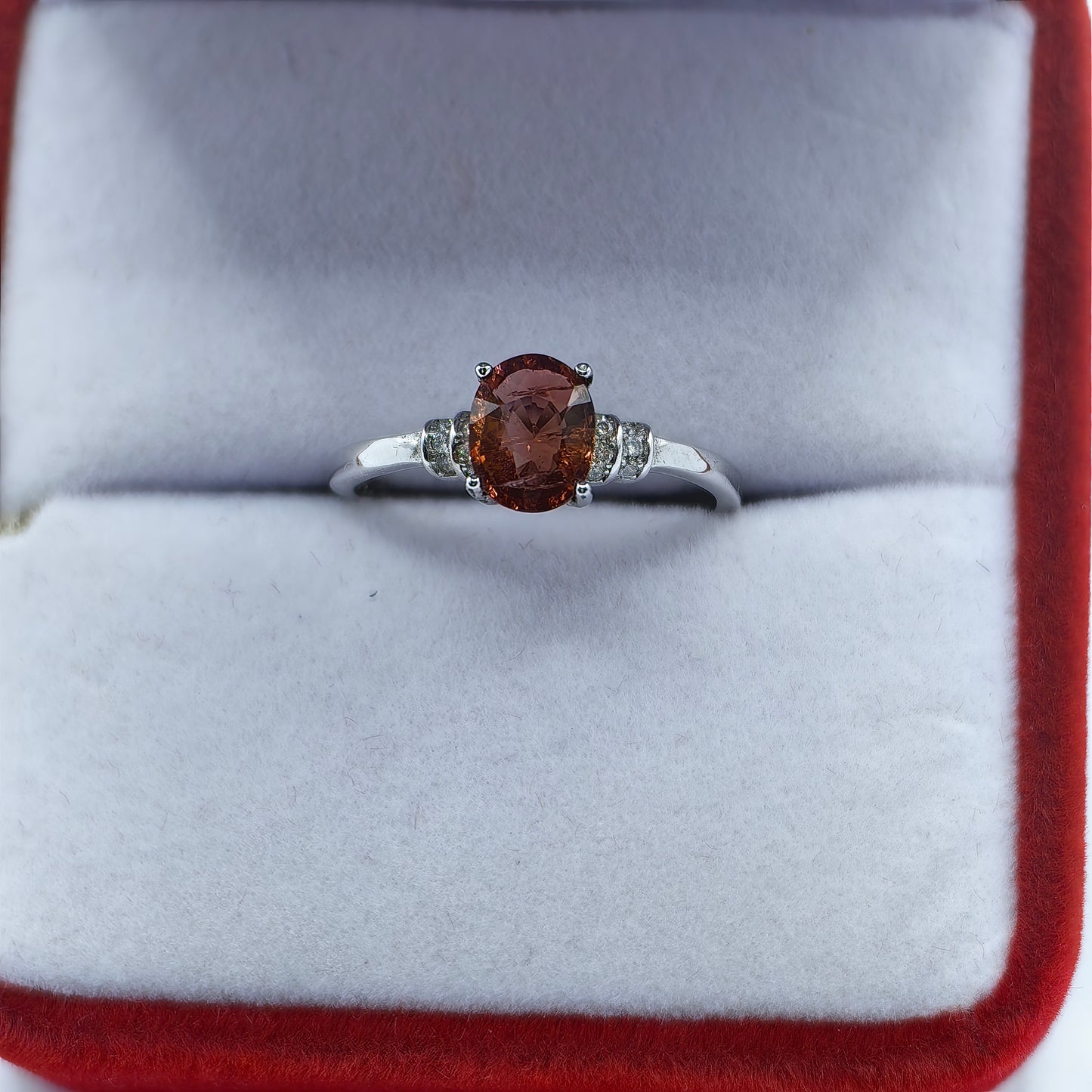 Natural Pink Tourmaline Gem Ring