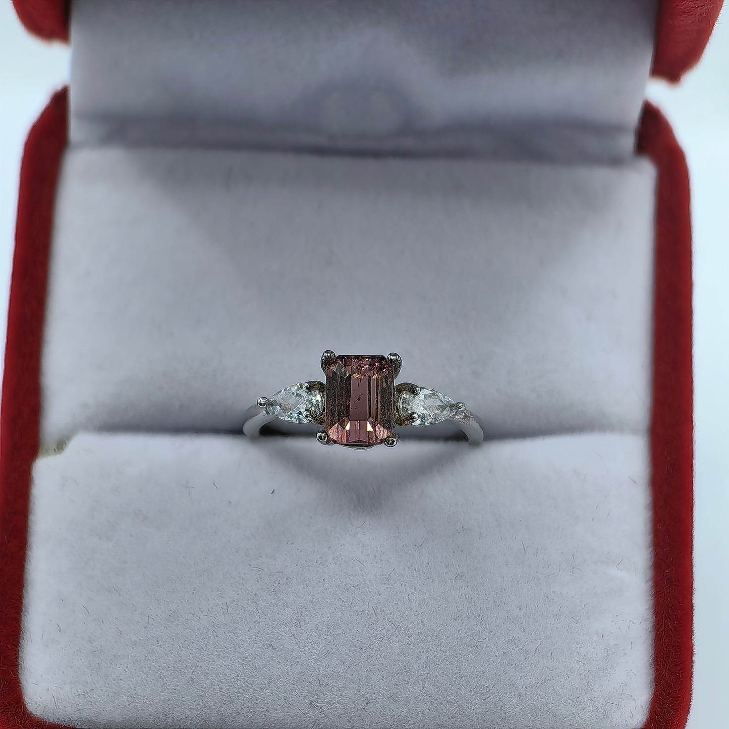 Natural Pink Tourmaline Gem Ring