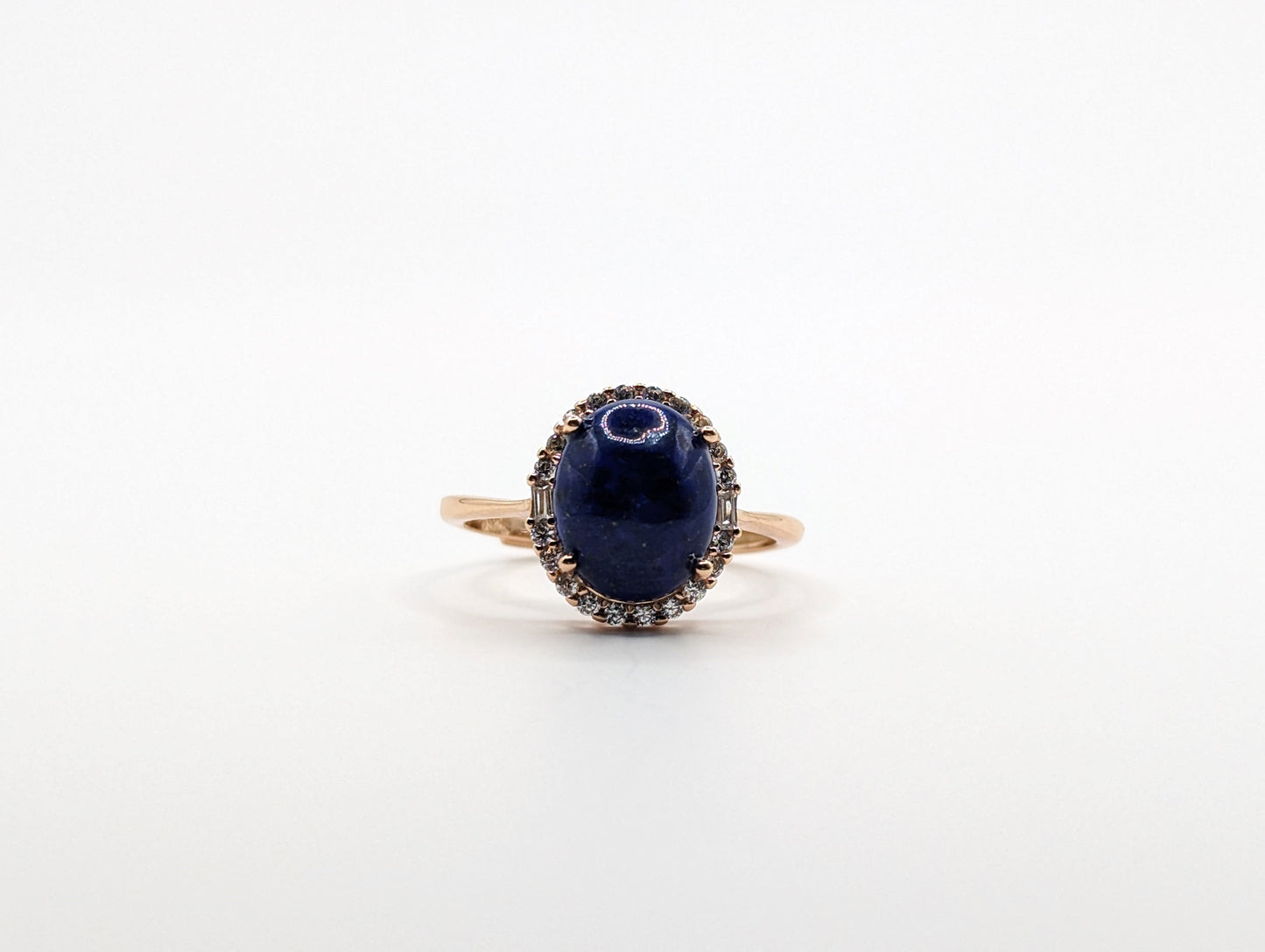 Lapis lazuli Oval Cabochon Ring