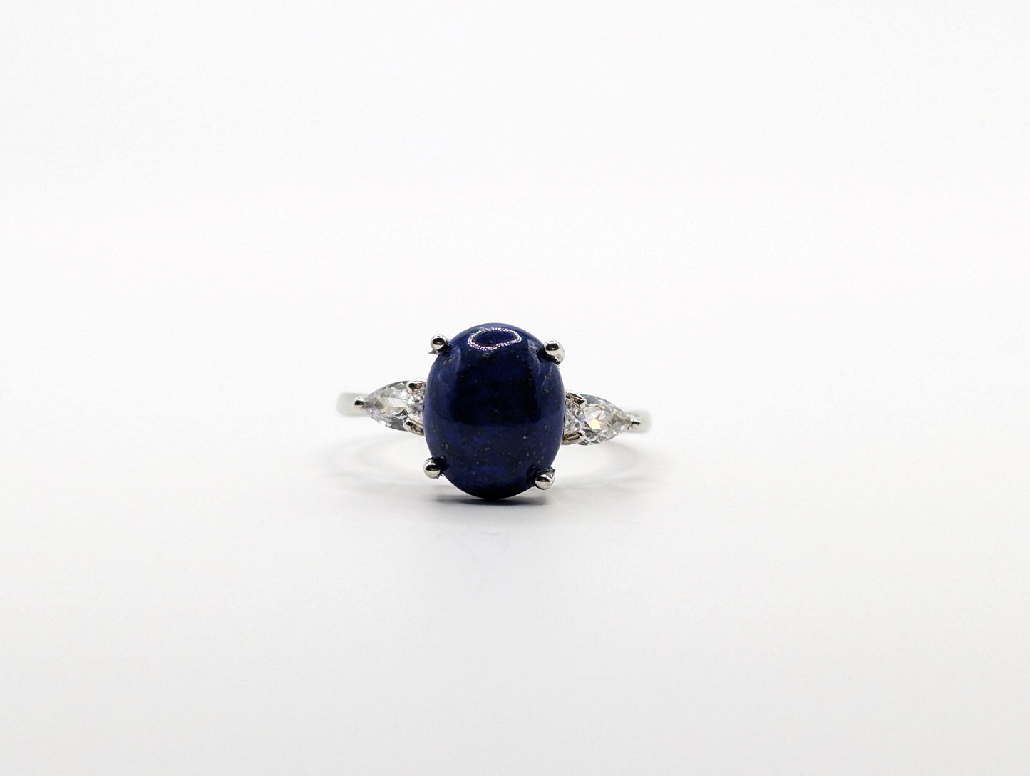 Lapis lazuli Oval Cabochon Ring