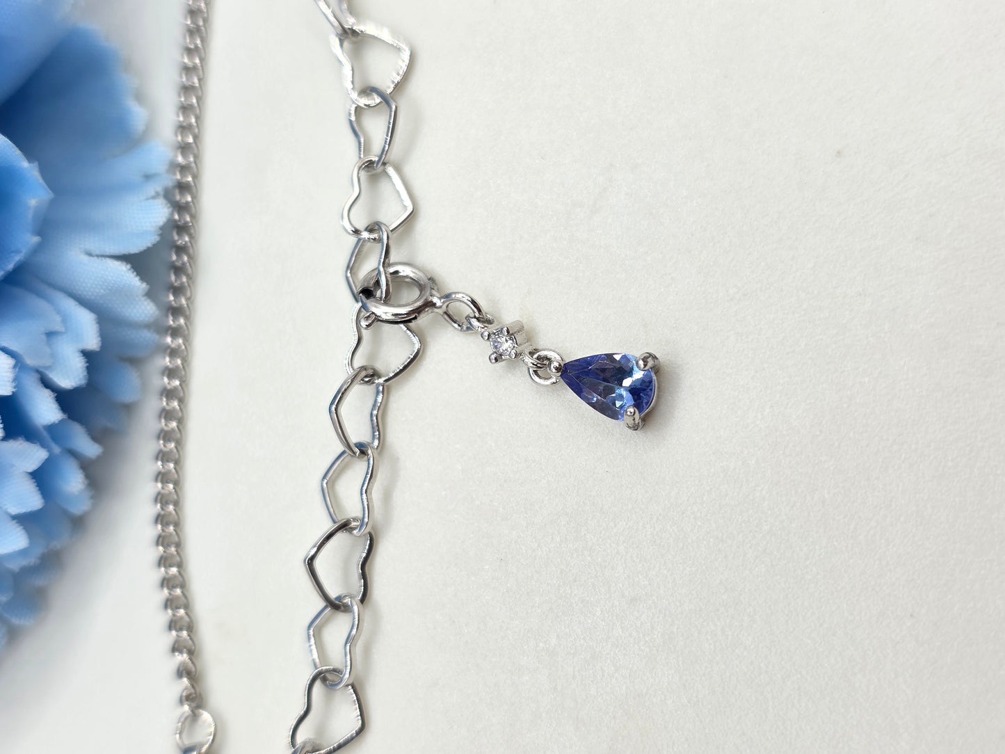 Teardrop Gemstone Charm