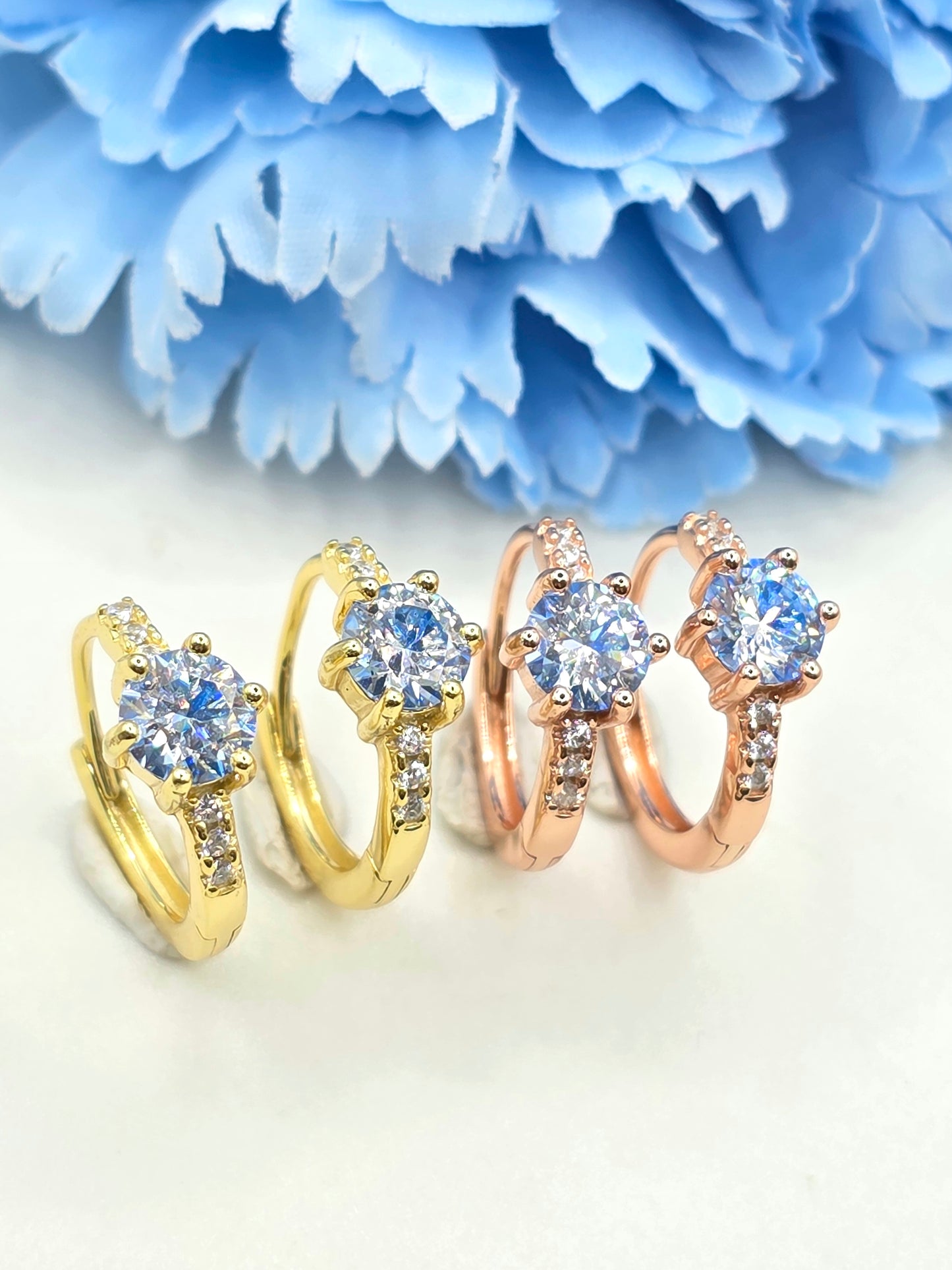Moissanite Huggies- Kel