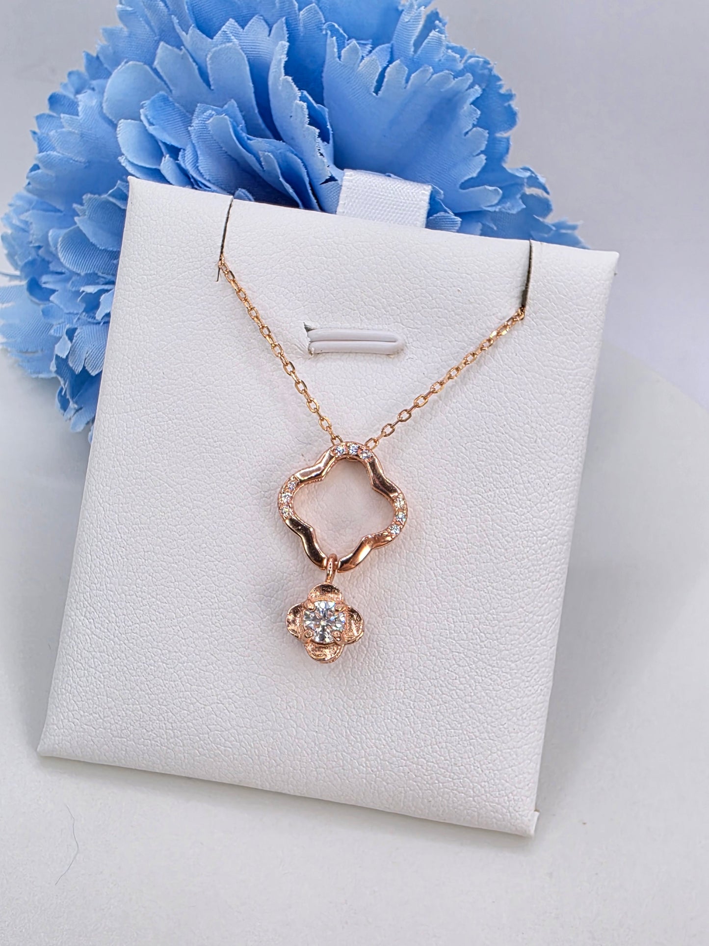 Clover Gem Necklace- 2 Way