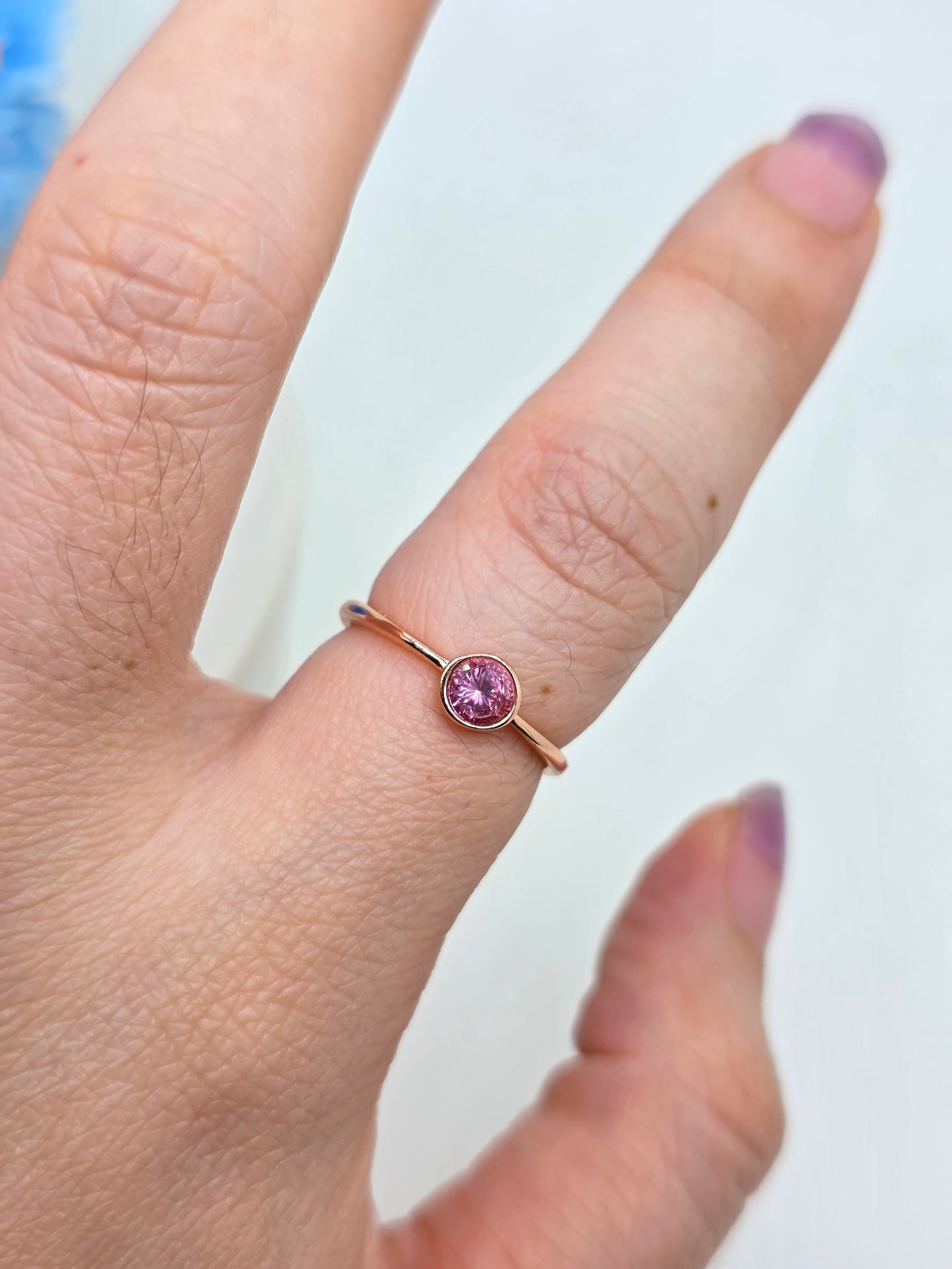 Round Spinel Rings