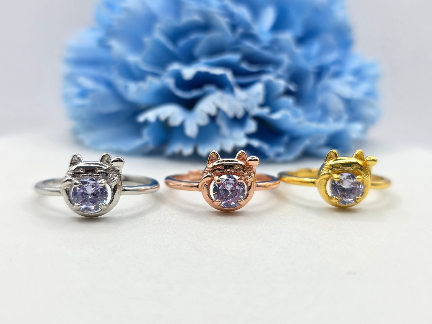Fortune Cat Rings