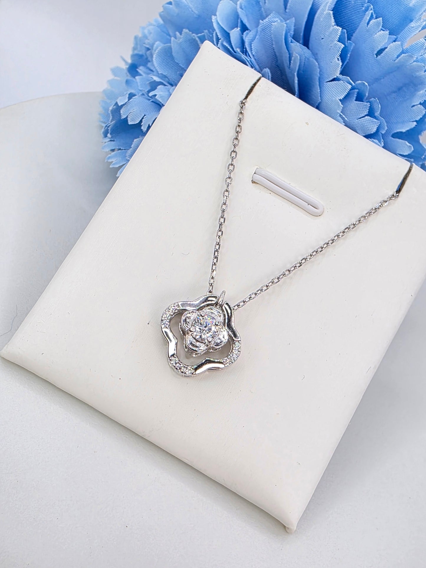 Clover Gem Necklace- 2 Way