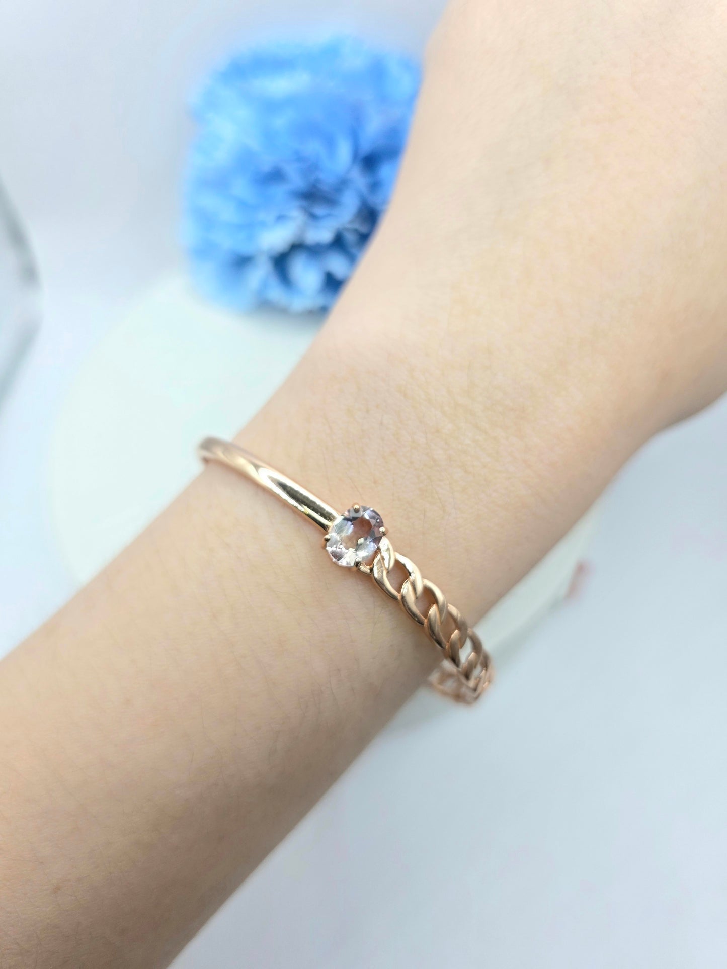 Ametrine Rose Gold Cuff