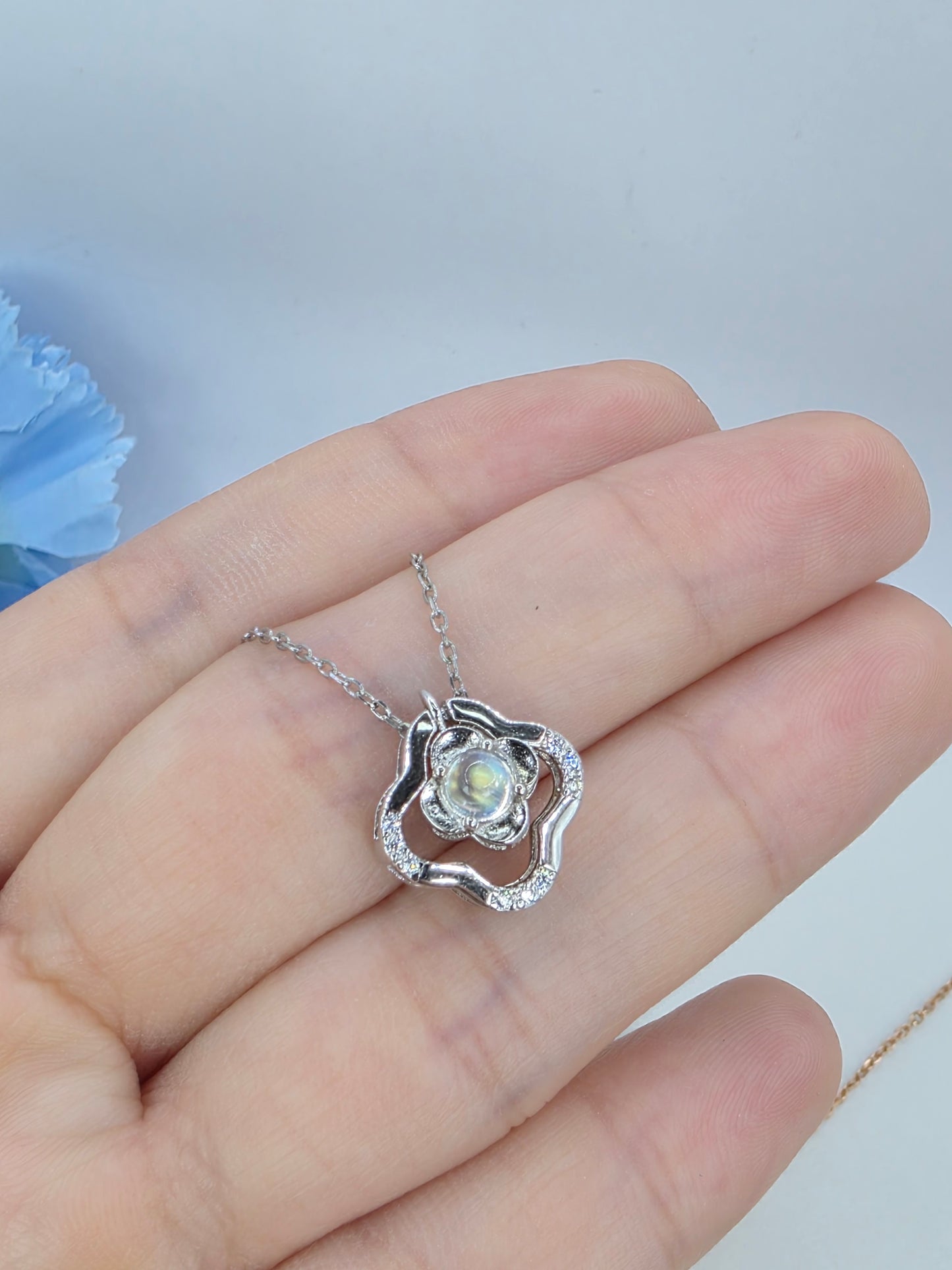 Clover Gem Necklace- 2 Way