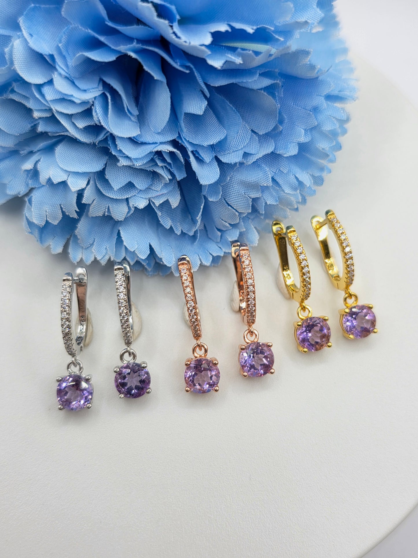 Gemstone Huggies