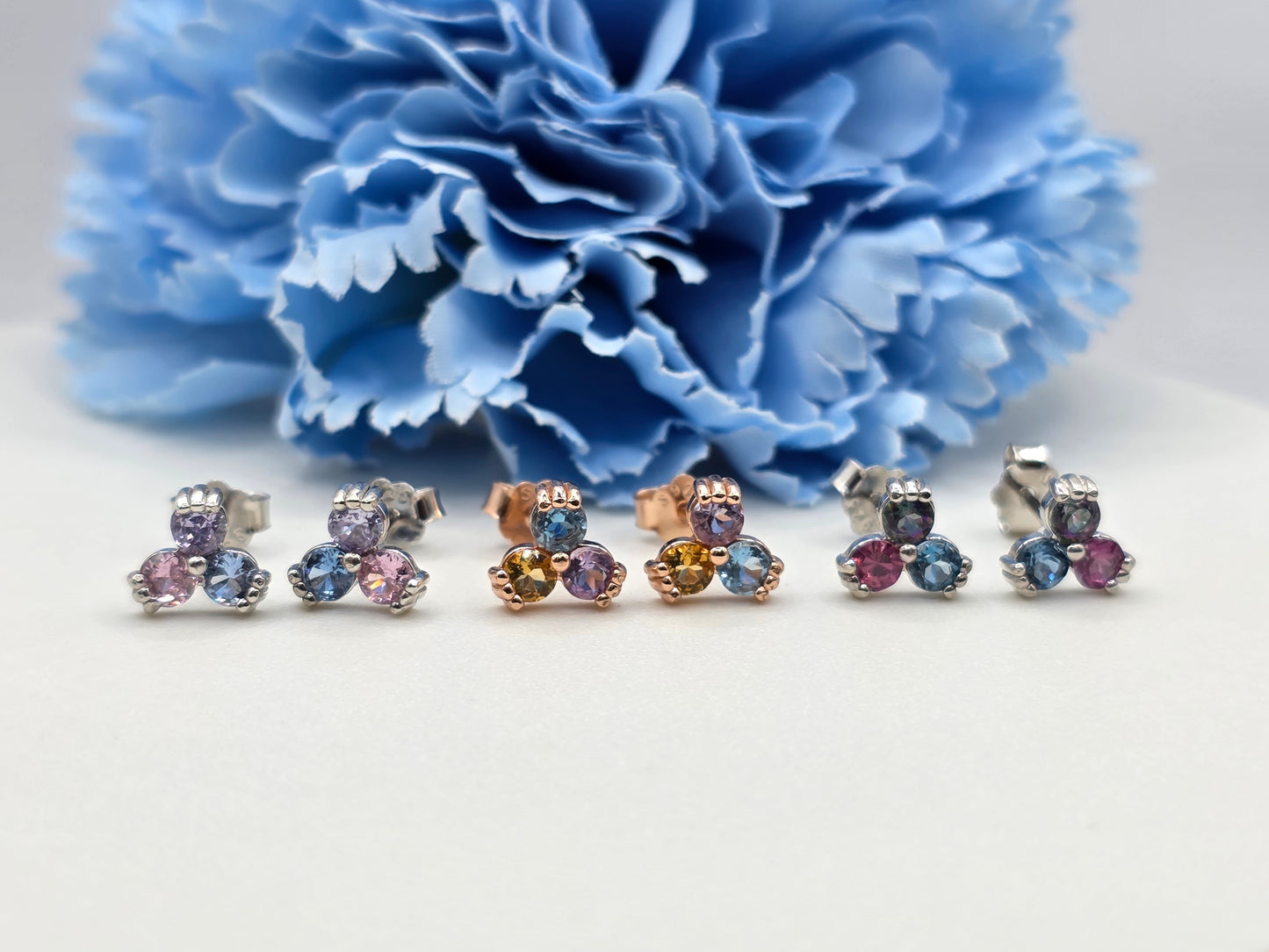 Trio Gem Studs