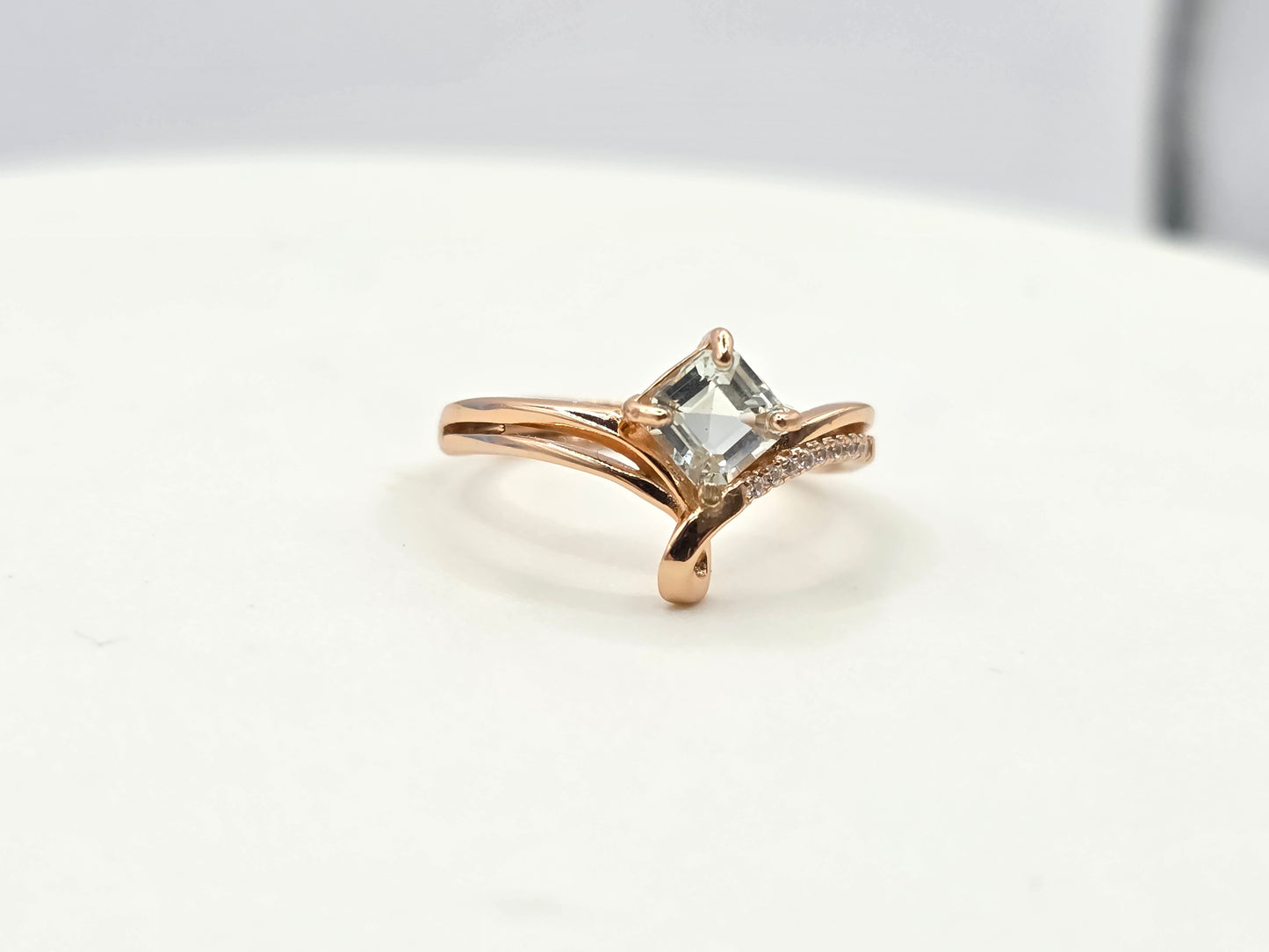 Mint Green Tourmaline Ring