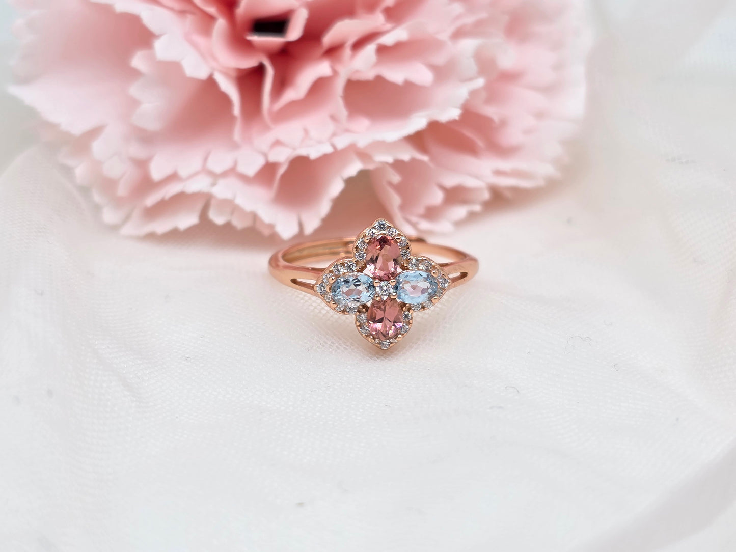 Clover Gem Rings