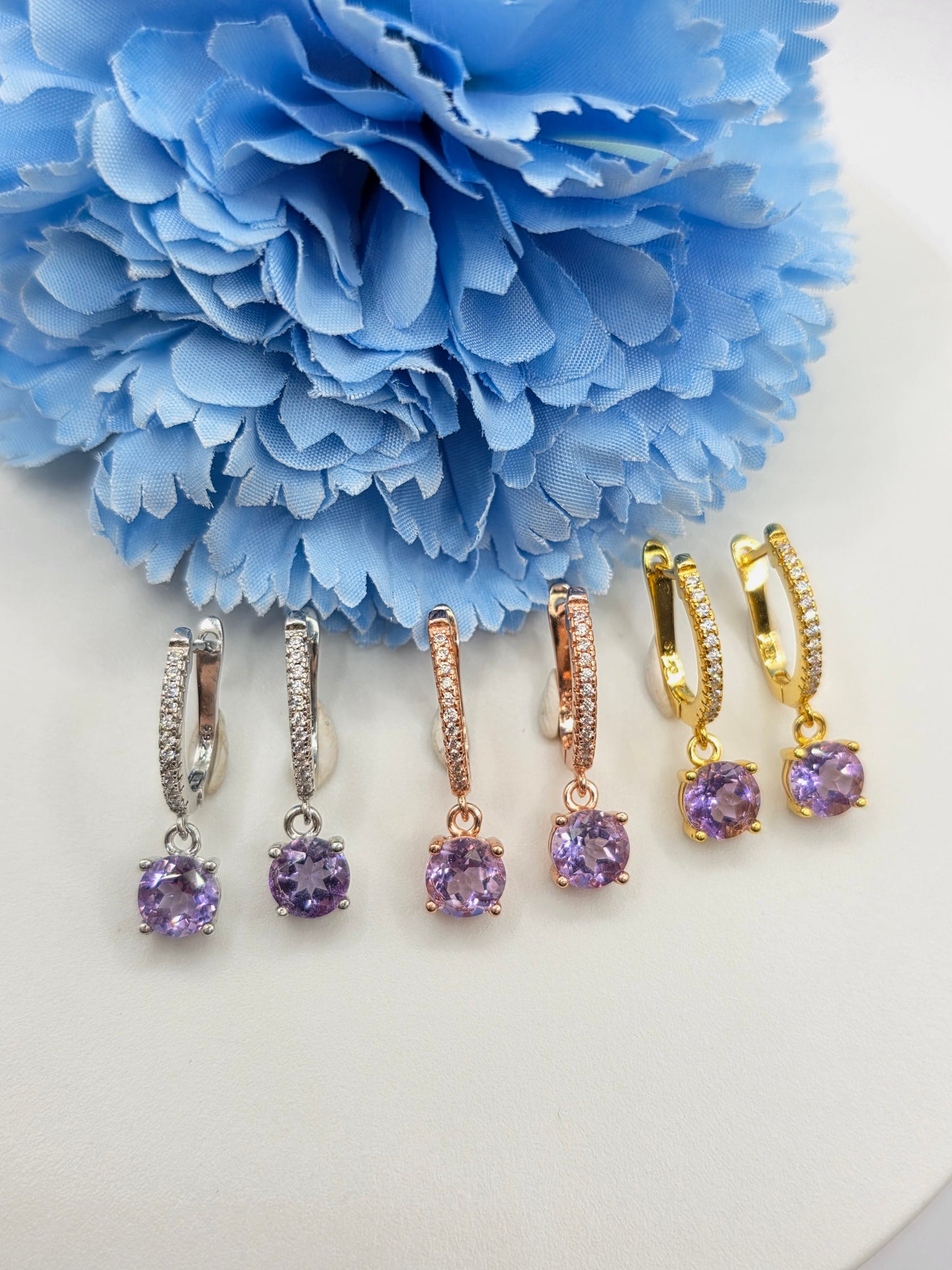 Gemstone Huggies