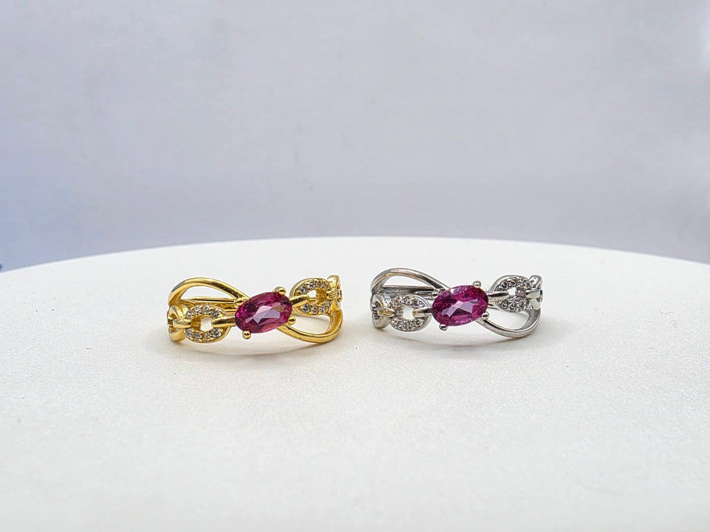 Criss Cross Gem Ring