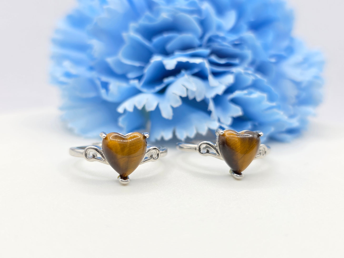 Heart Tiger Eye Ring