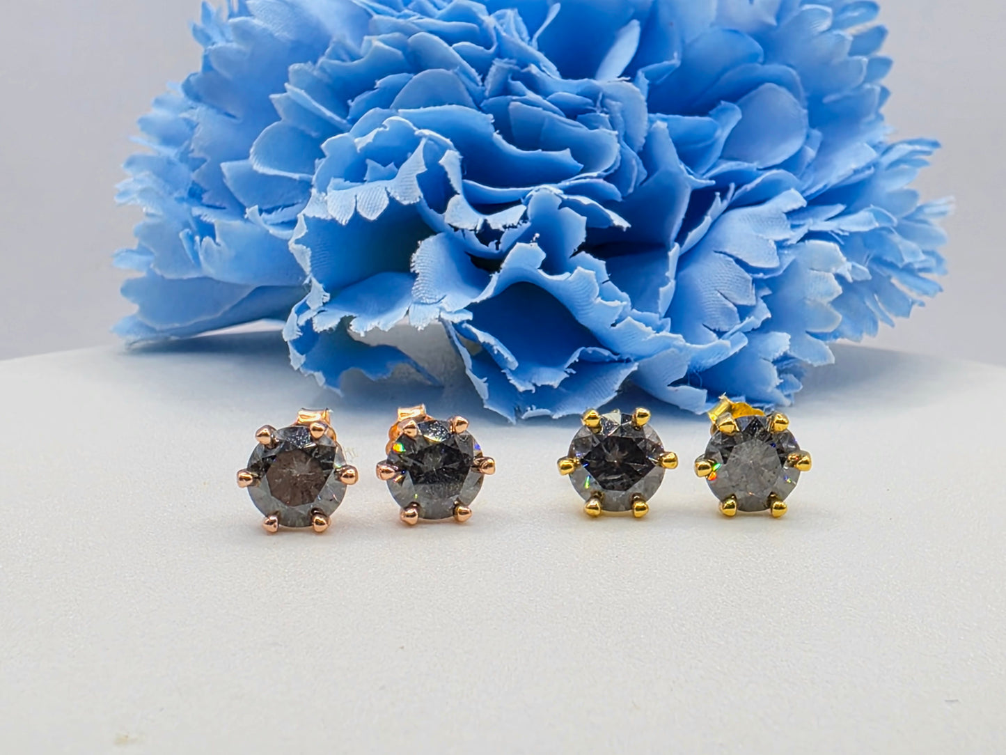 Classic 1 Carat 6 Prong Moissanite Studs