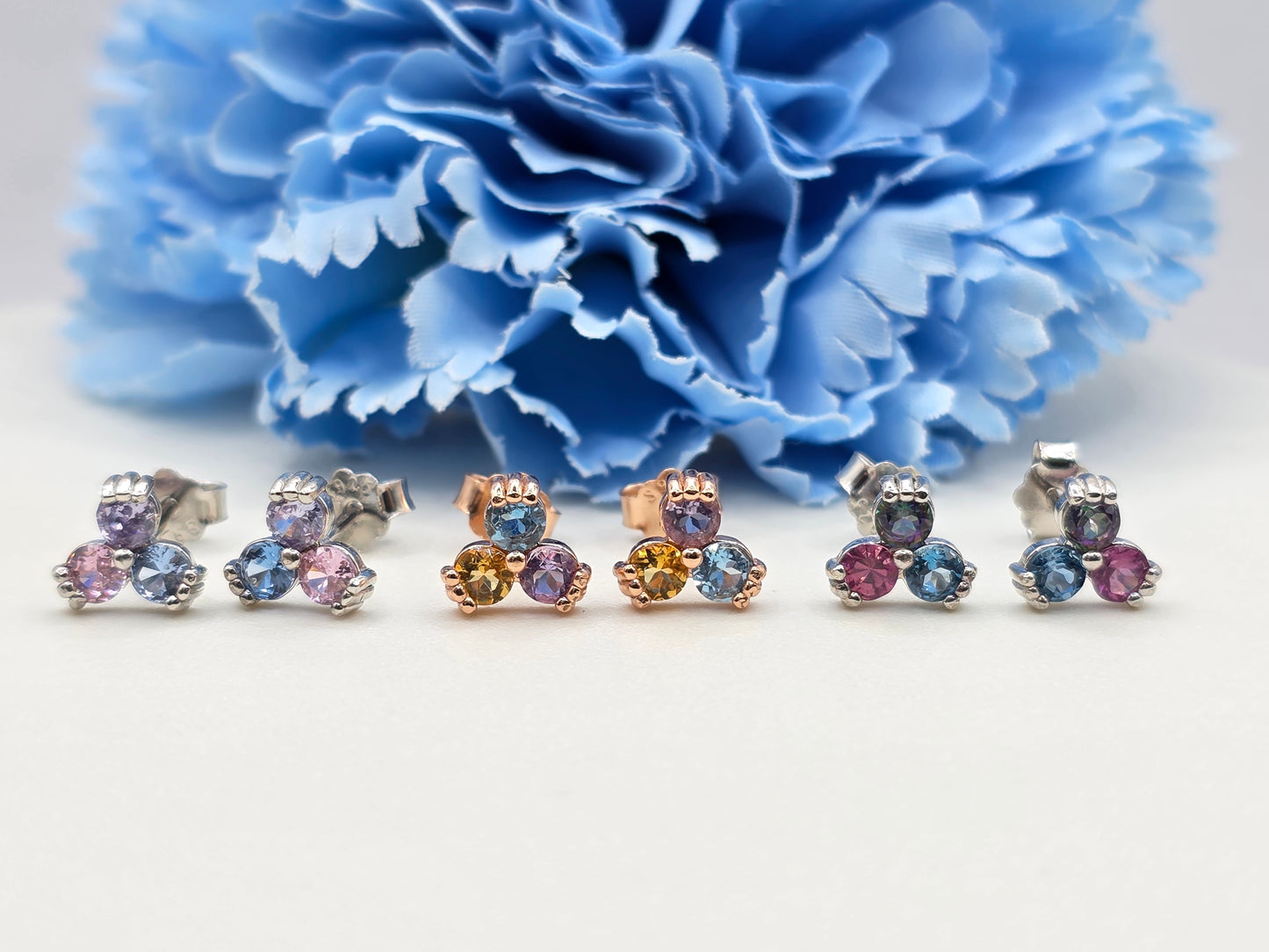 Trio Gem Studs