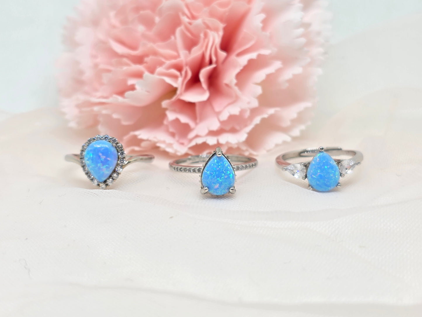 Teardrop Opal Ring