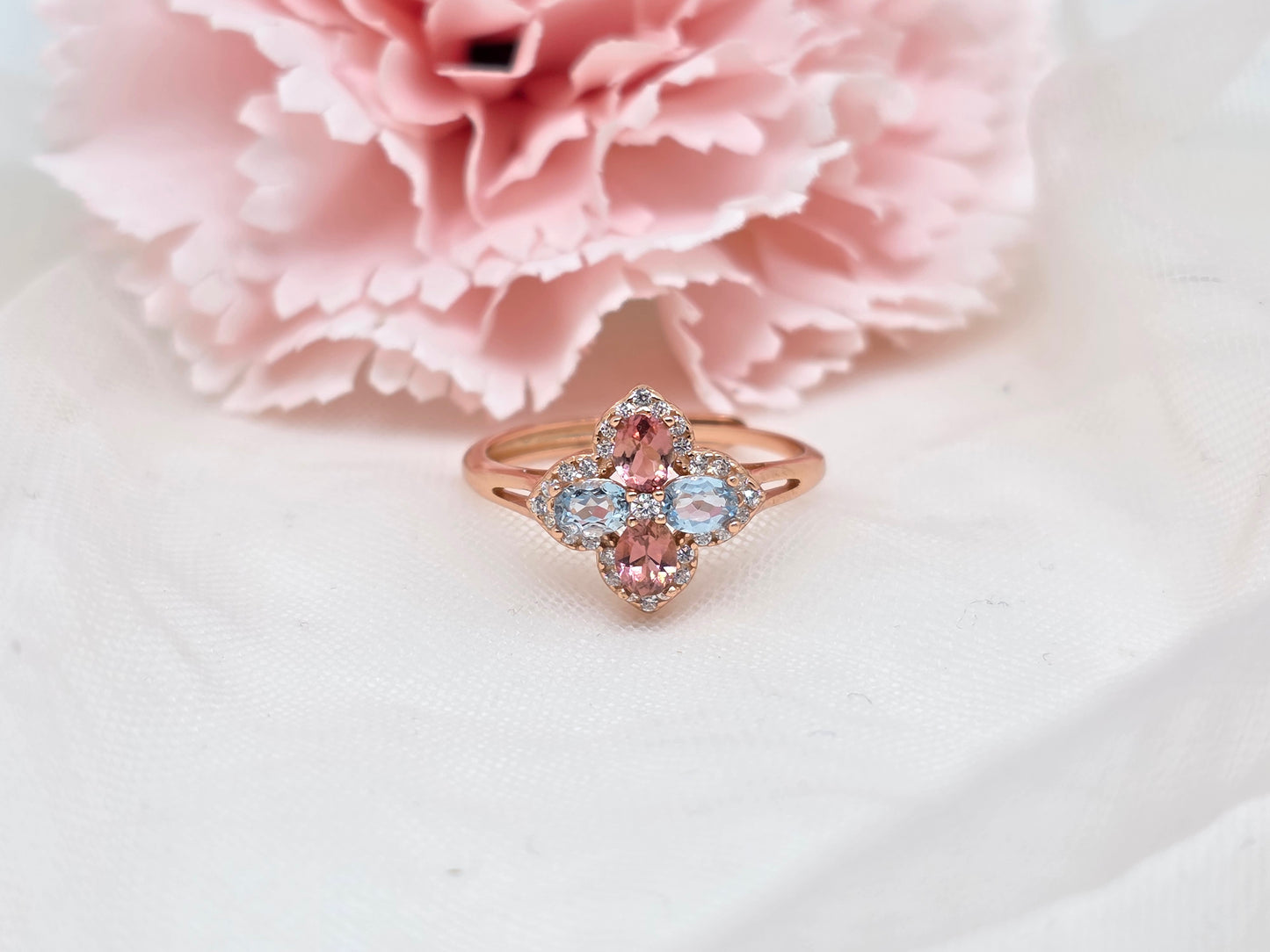 Clover Gem Rings