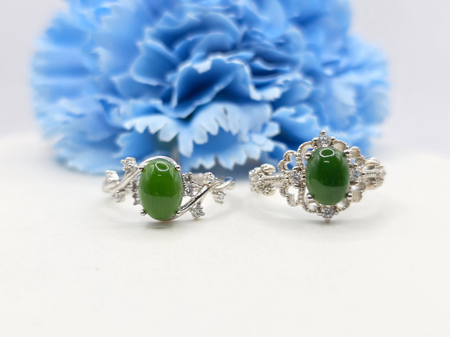 Nephrite Jade Rings