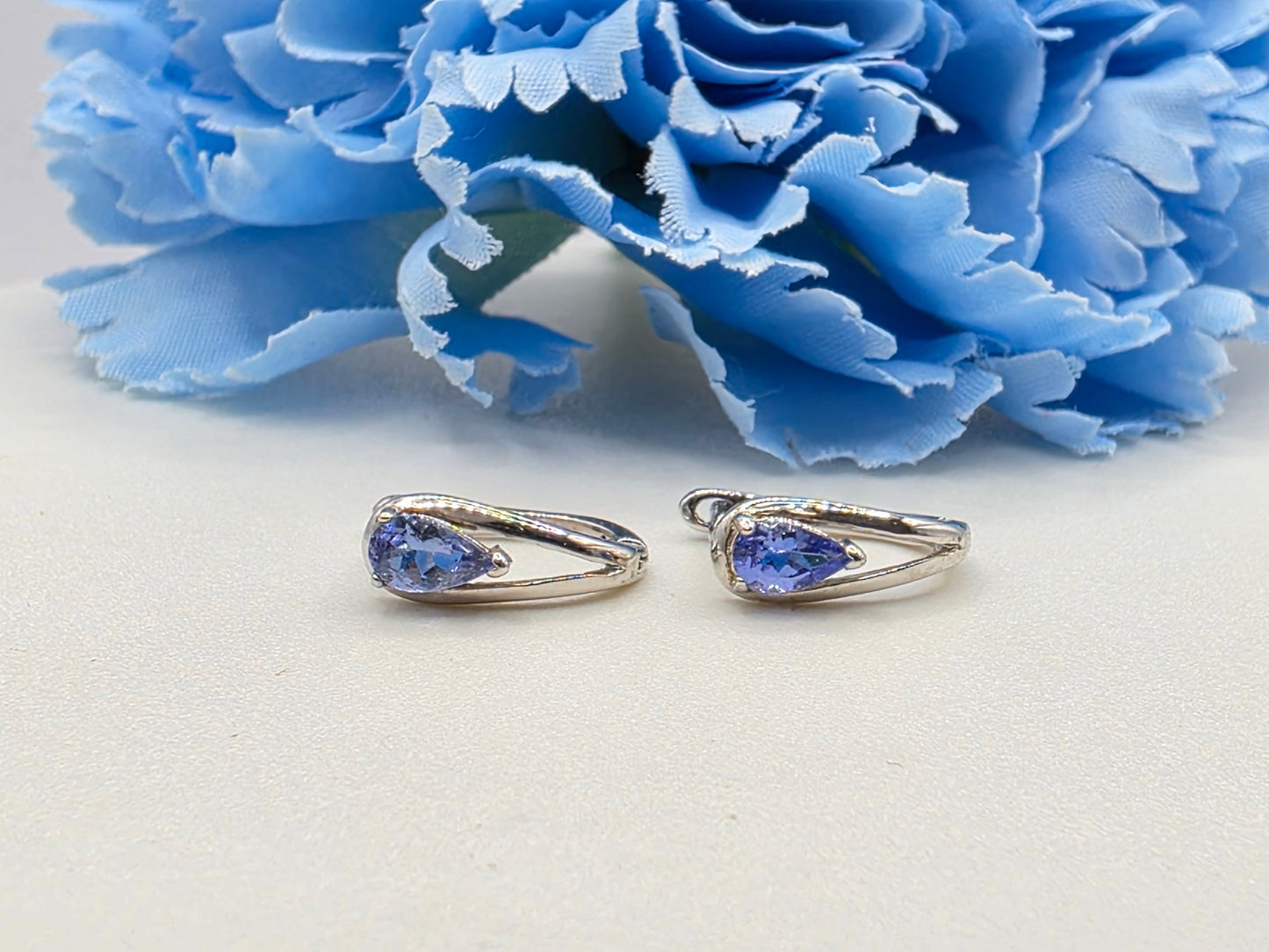 Tanzanite Huggies