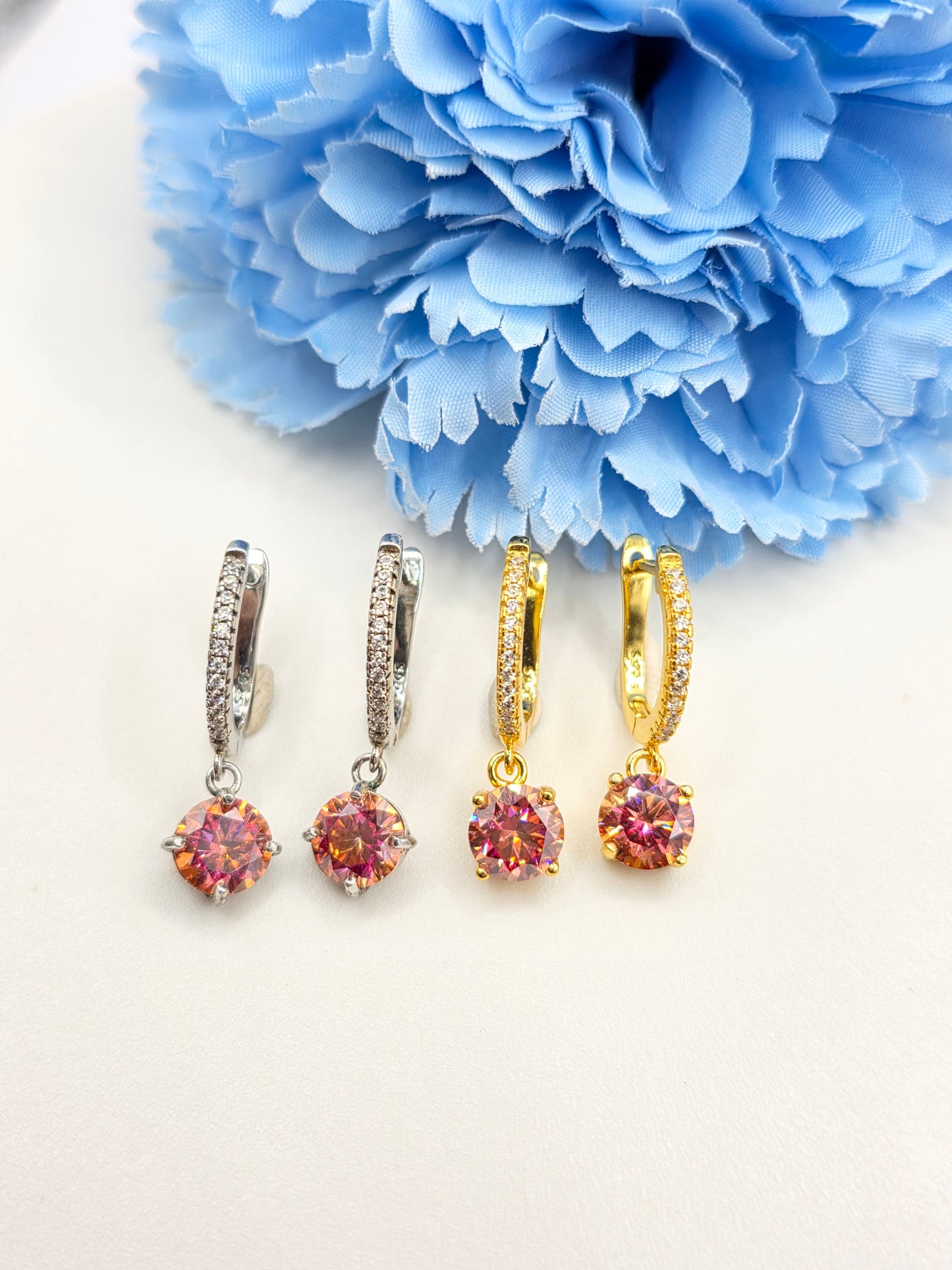 Moissanite Huggies