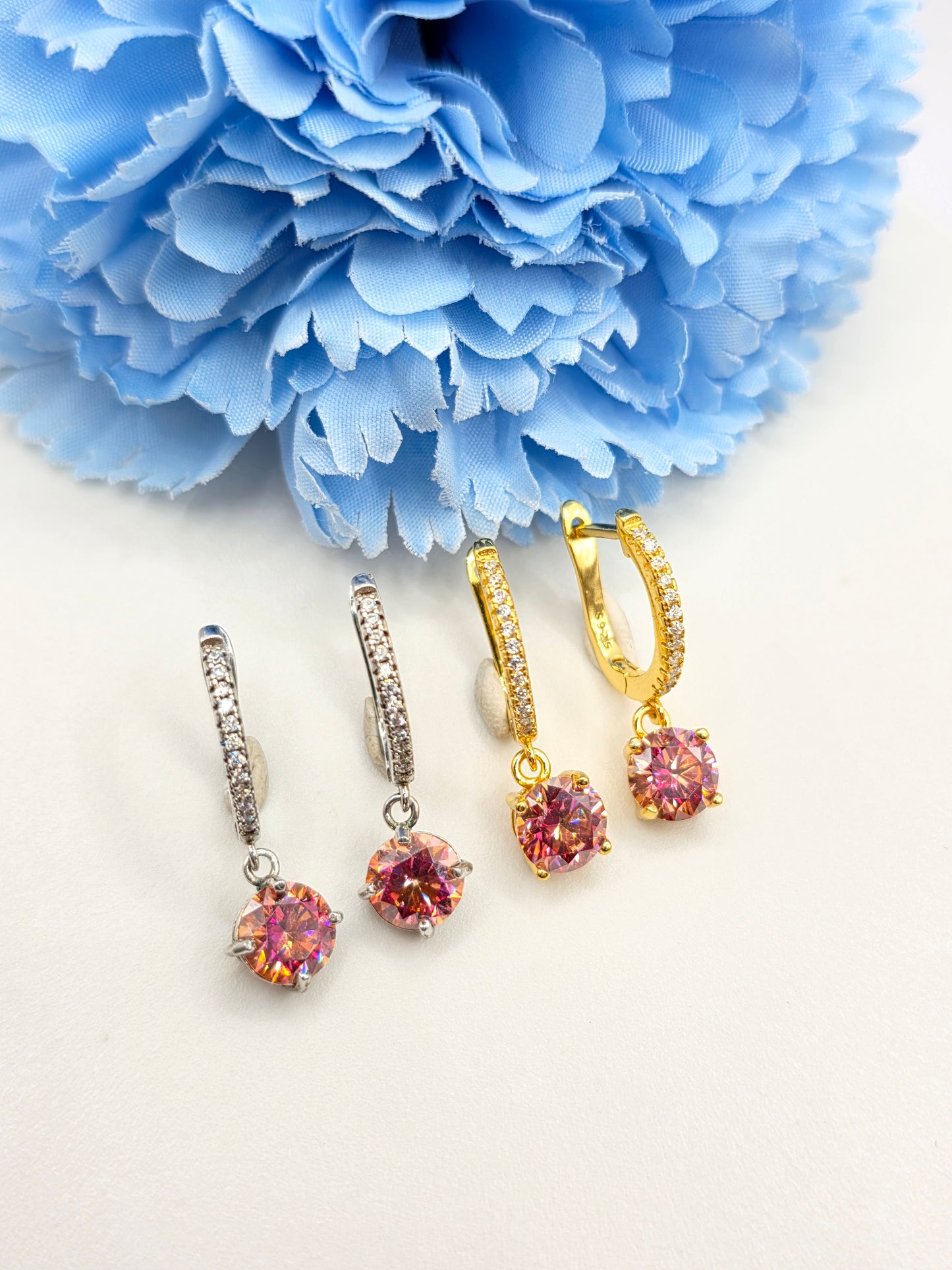 Moissanite Huggies