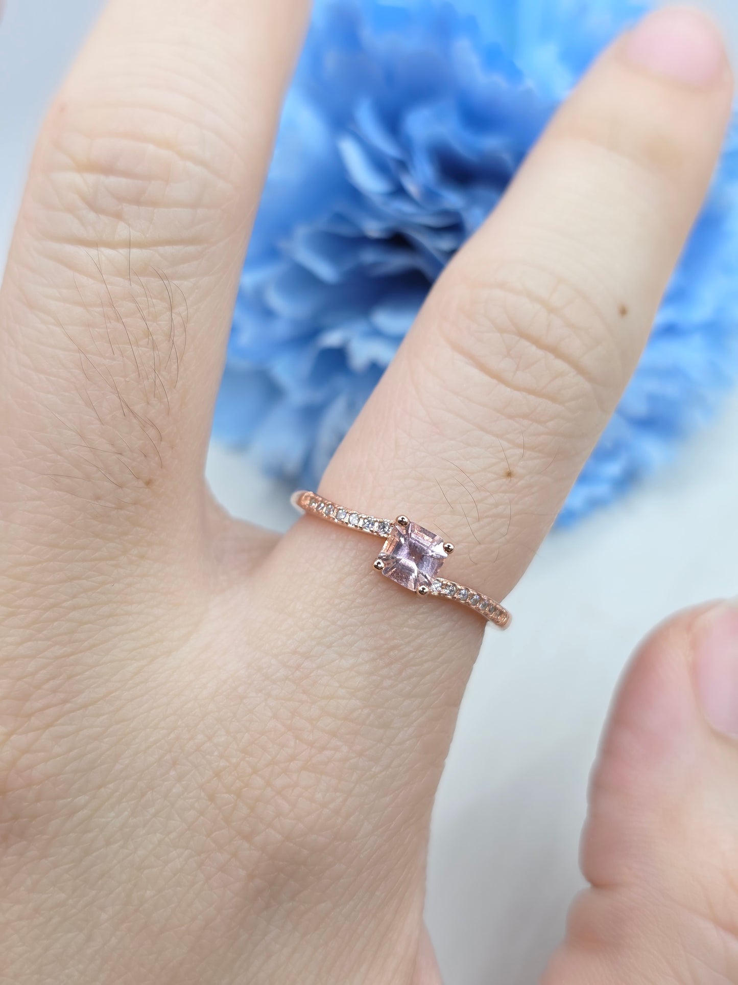 Pink Tourmaline Bypass Ring