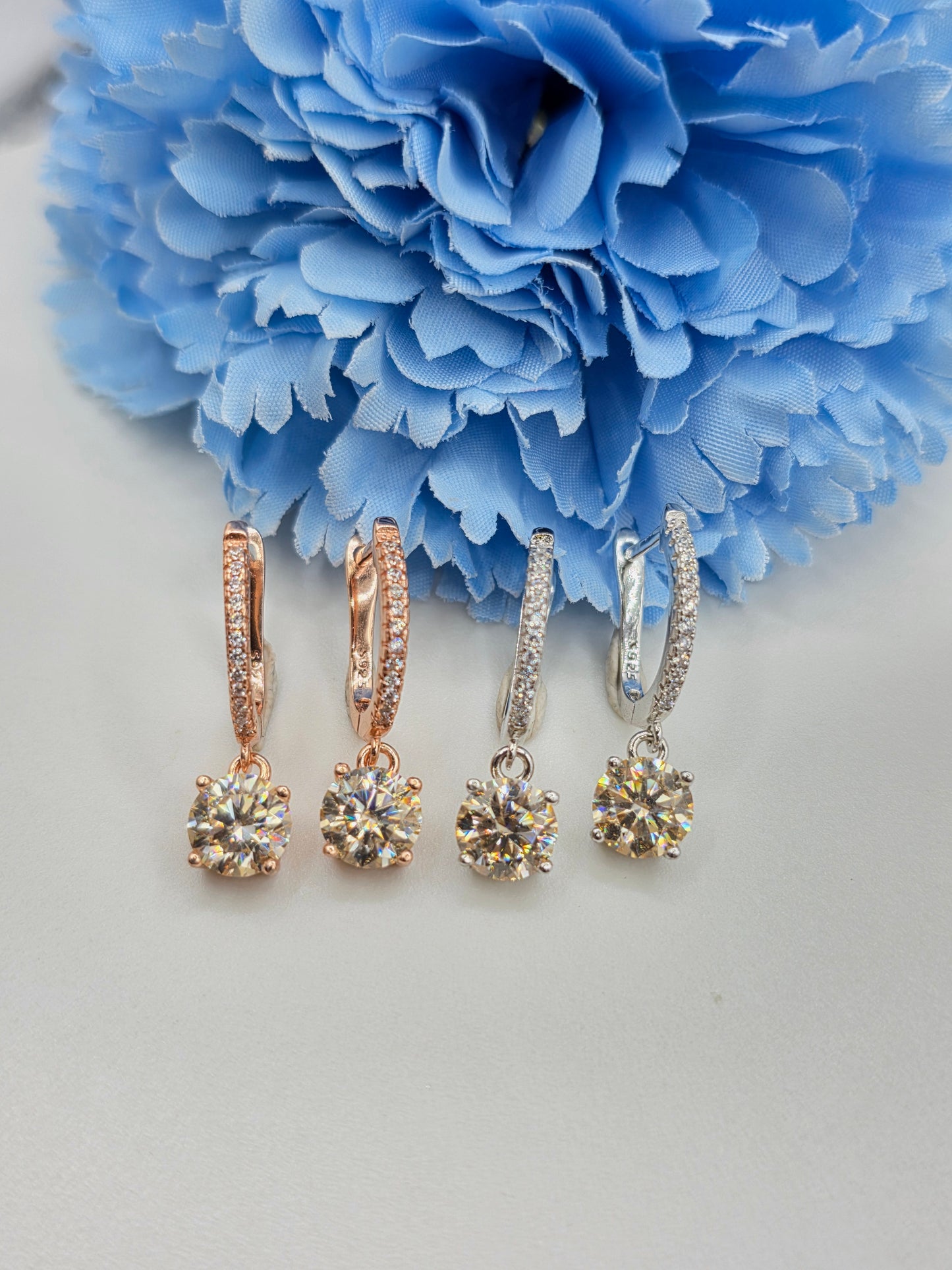Moissanite Huggies