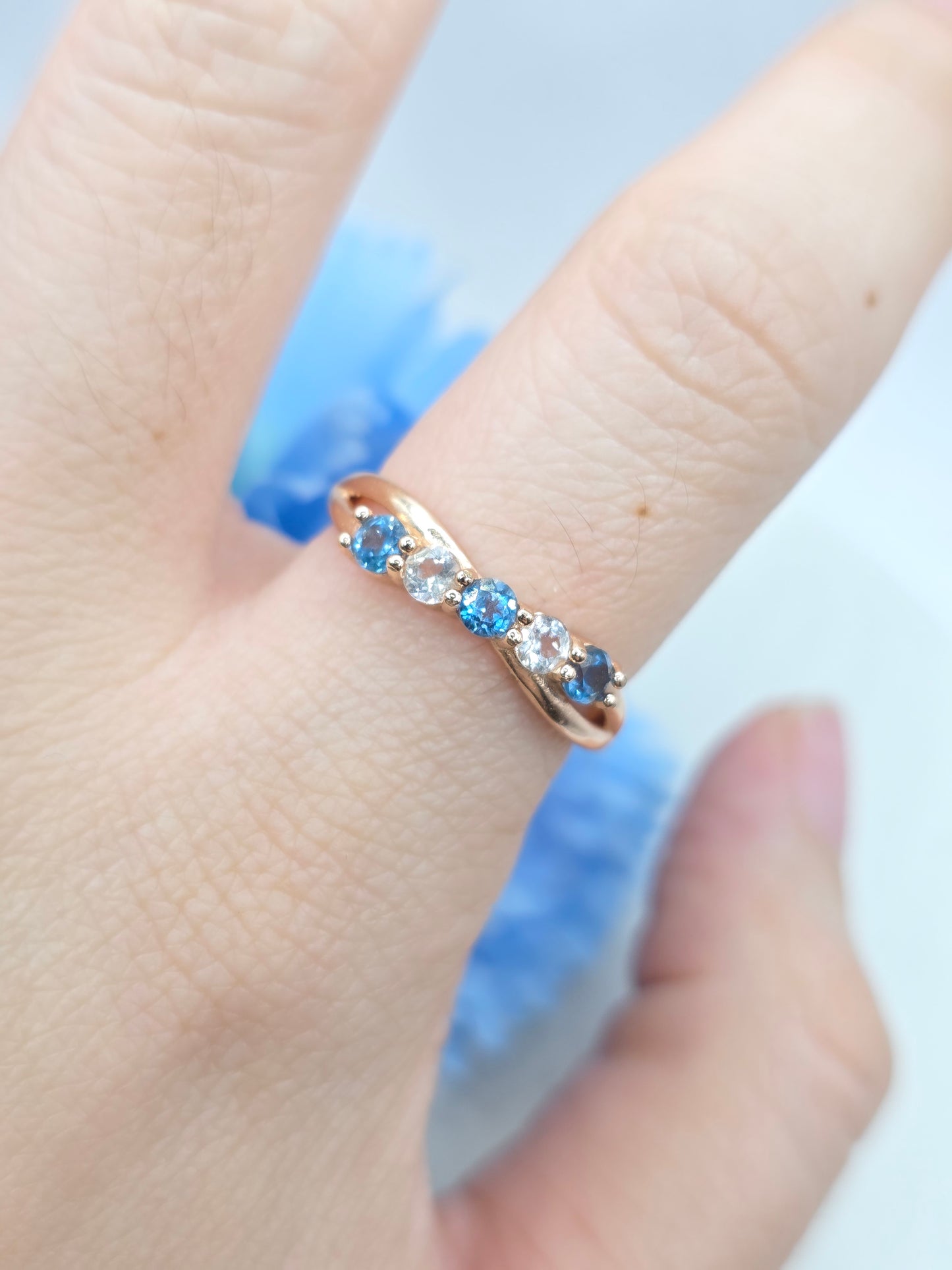 Criss Cross Stacker Ring