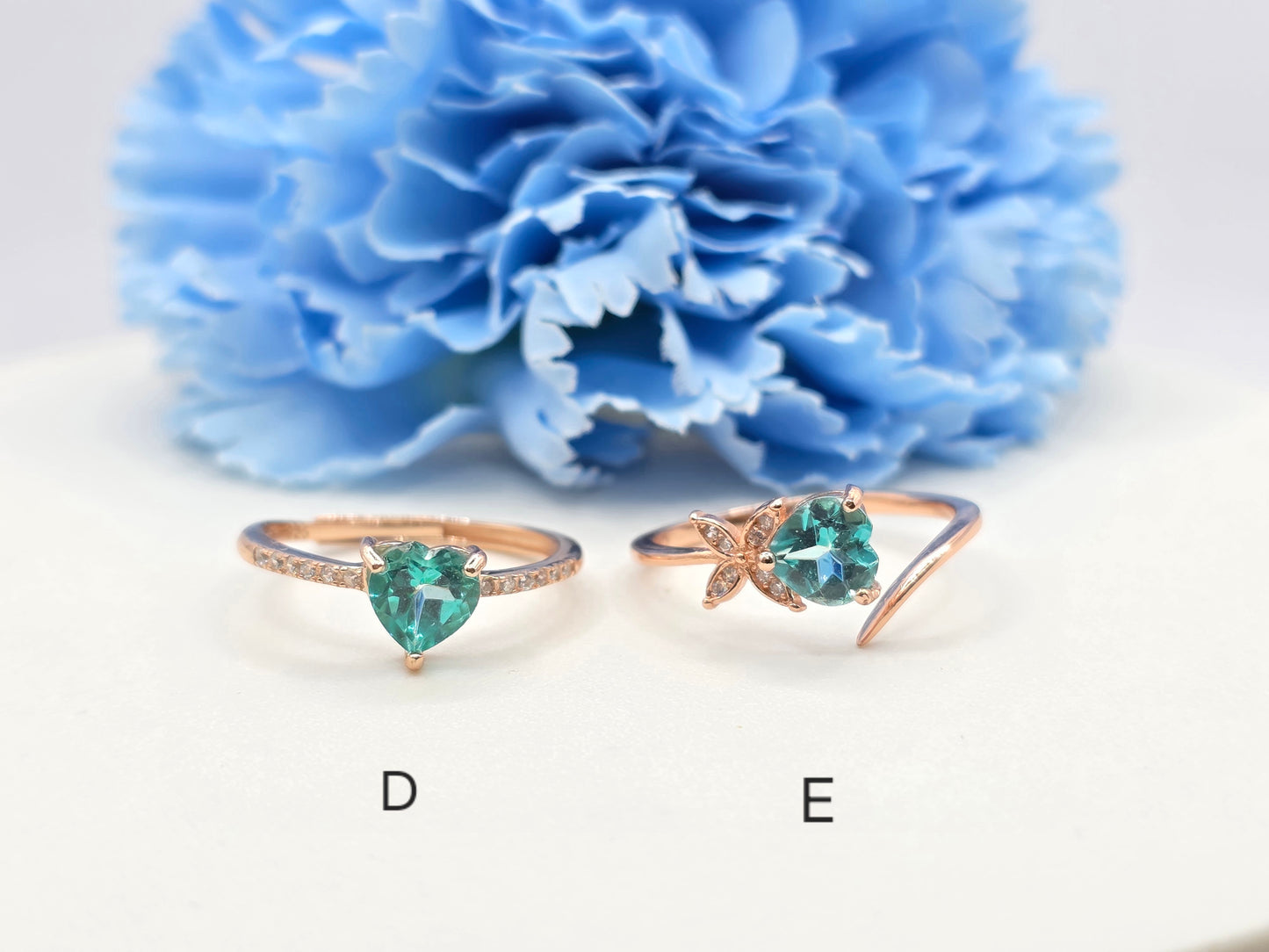 Heart Paraiba Topaz Ring