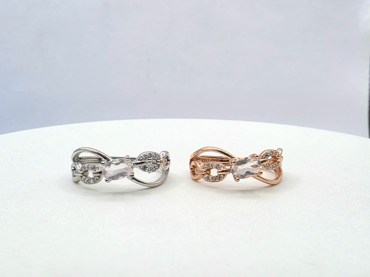 Criss Cross Gem Ring