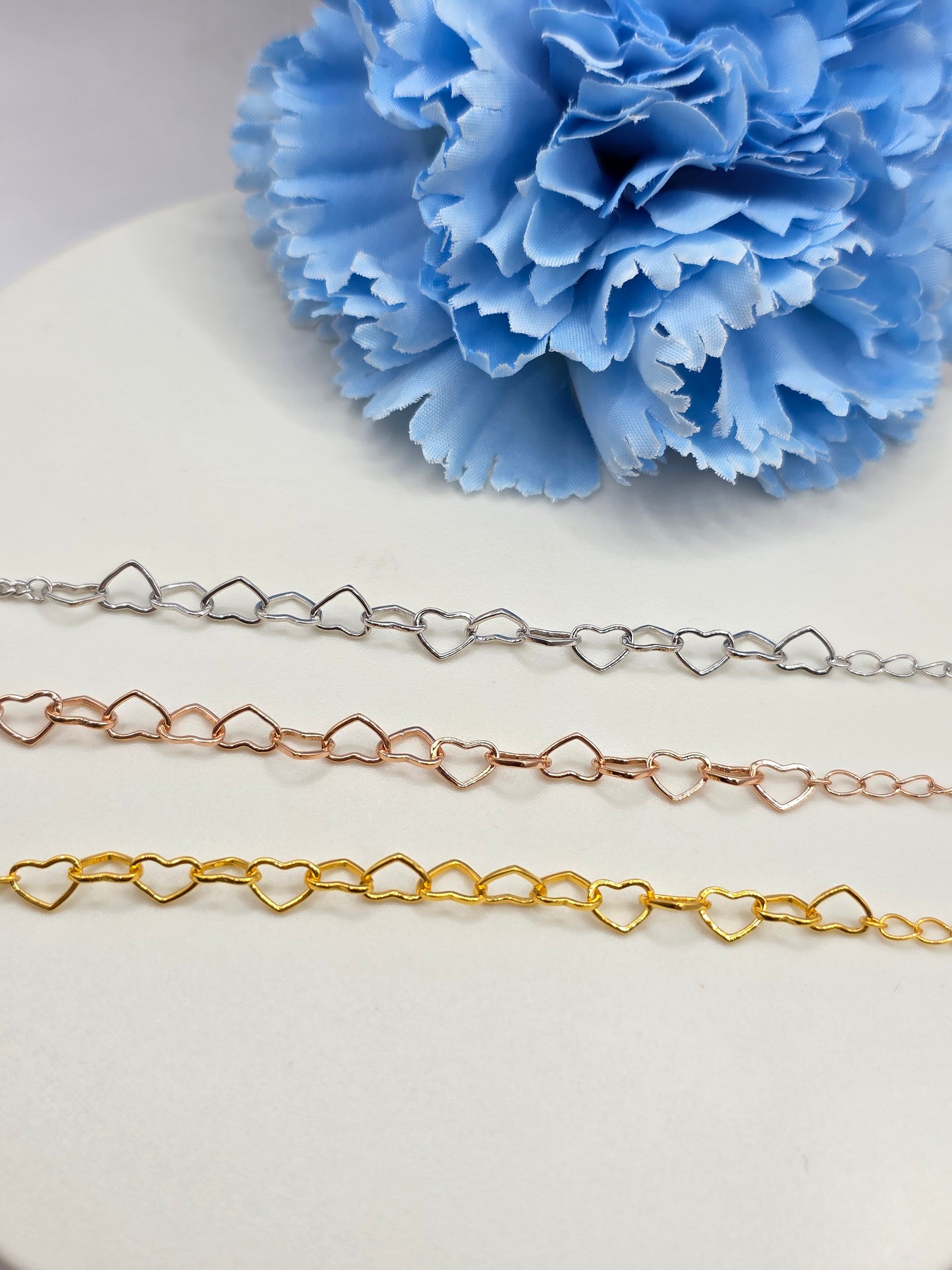 Heart Curb Chain Bracelet